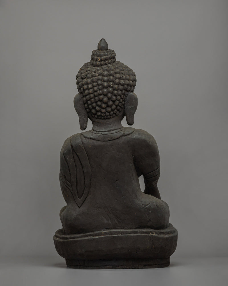 Wooden Shakyamuni Buddha Statue | Bring Serenity and Wisdom into Your Space