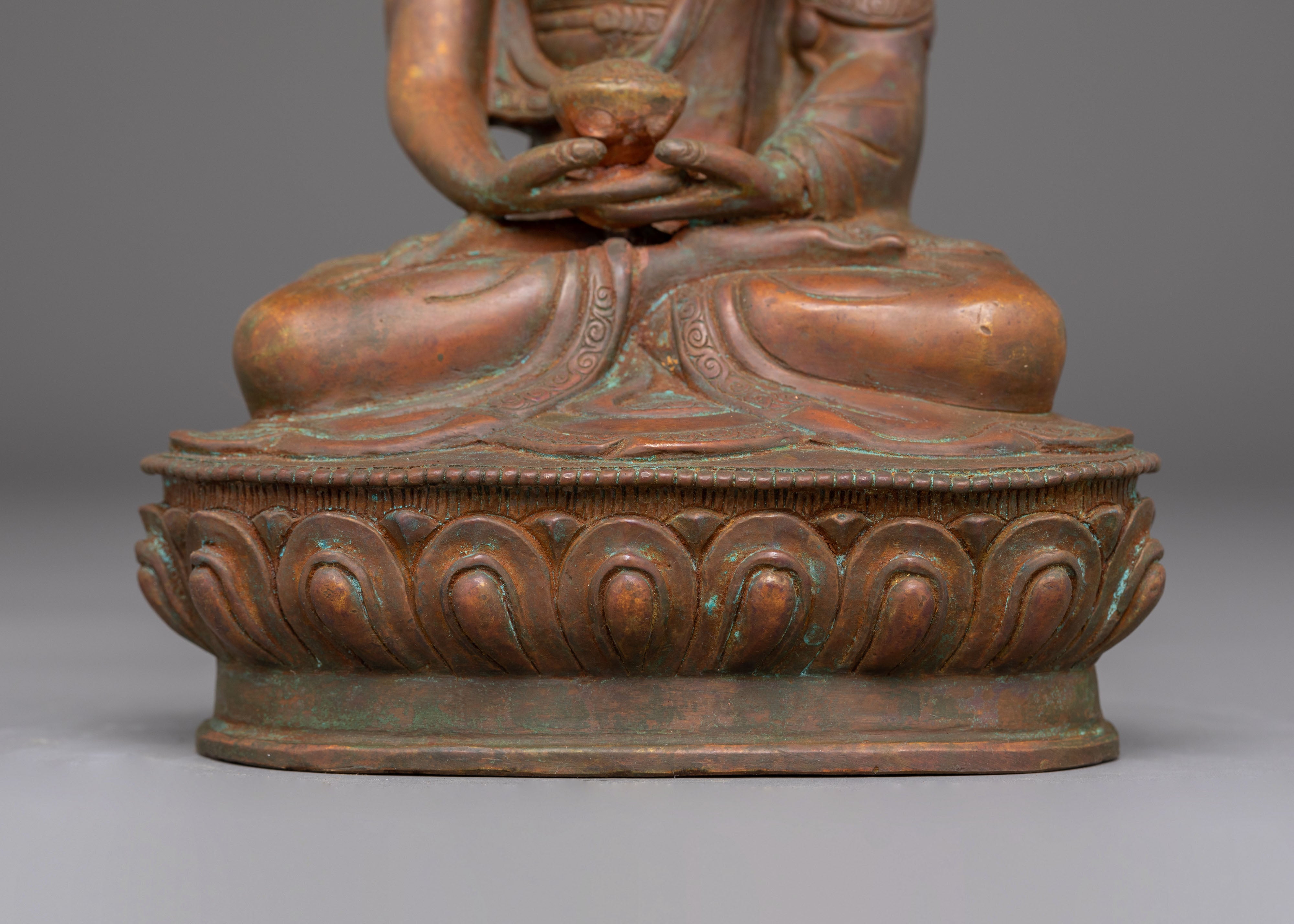 "Amitabha Buddha" Tibetan Buddha Art | Experience Serenity with our Sculpture