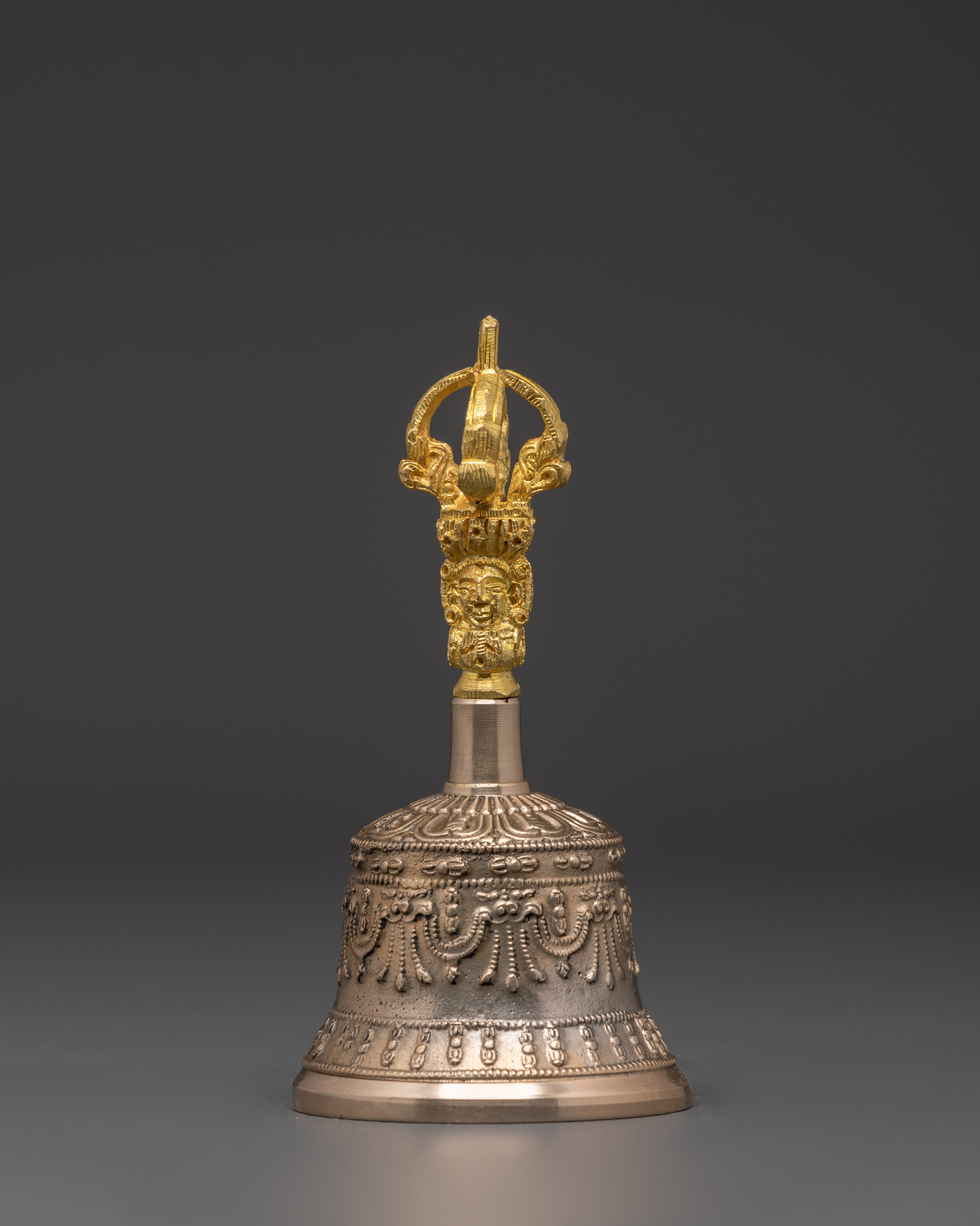 Traditional Ritual Bell and Vajra Set | Brass and Bronze Vajrayana Meditation Tool
