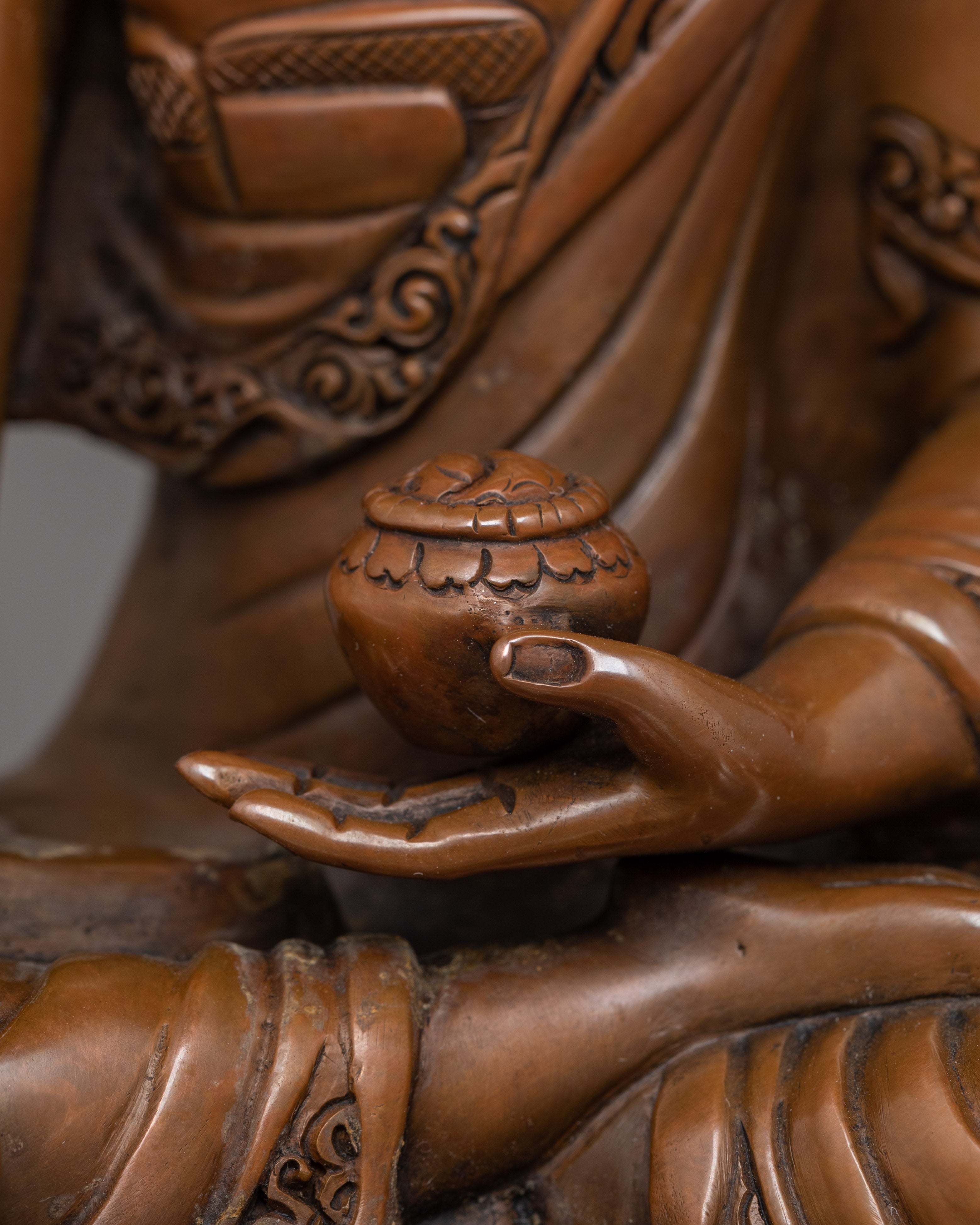Shakyamuni Buddha with Oxidized Body | Historical First Buddha Sculpture