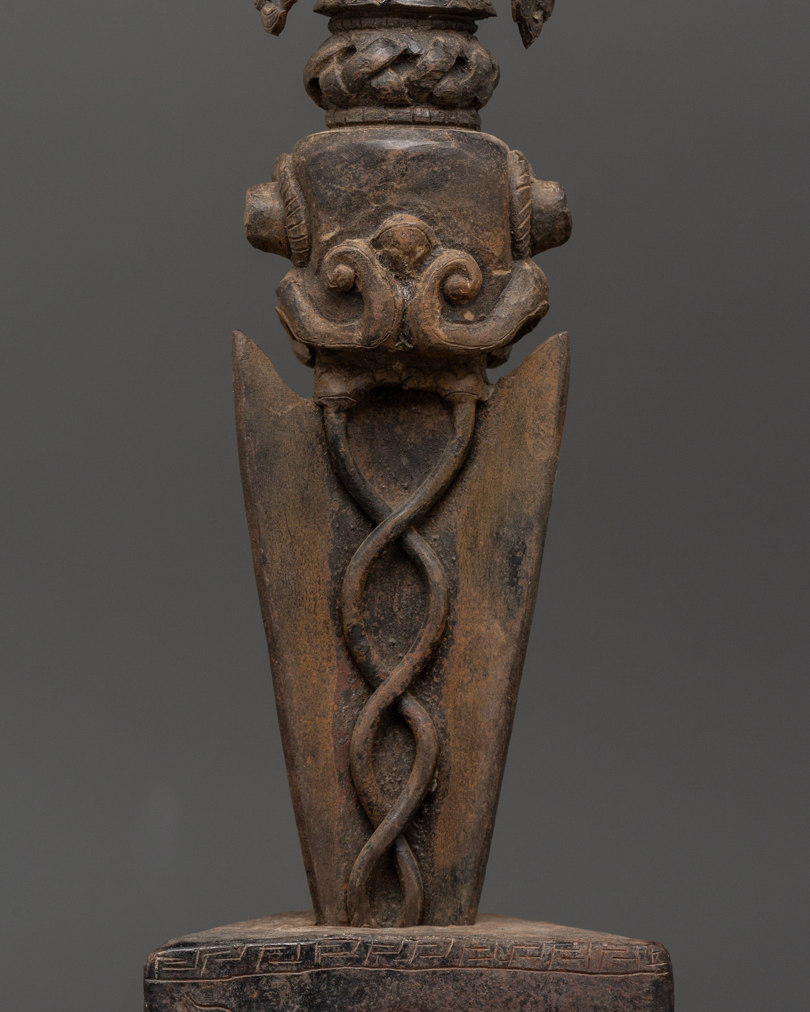 Mahakala Phurba Sacred Item | Wrathful Iron Ritual Dagger