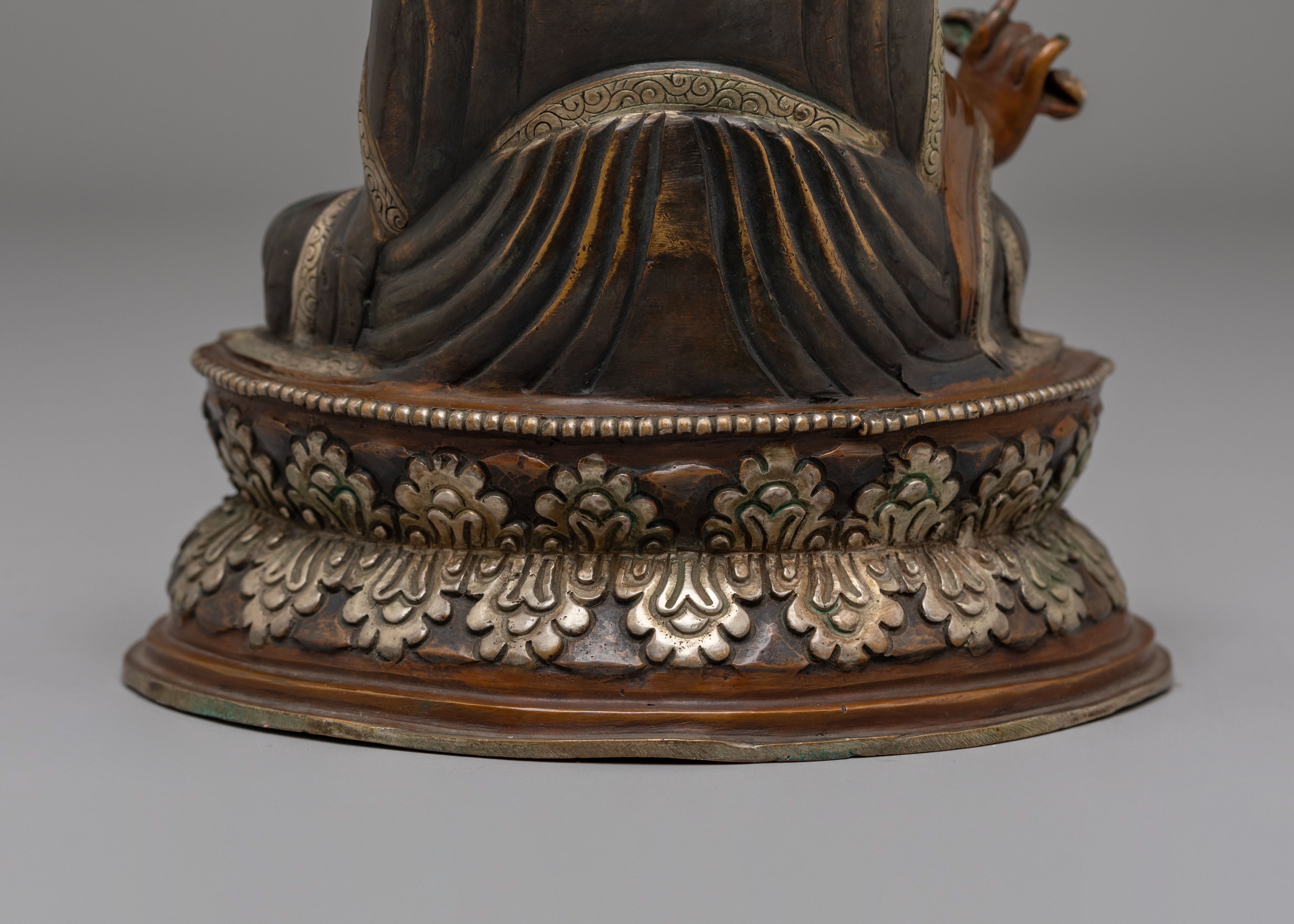 Tibetan Guru Rinpoche Padmasambhava Statue | Enlightened Master Figurine