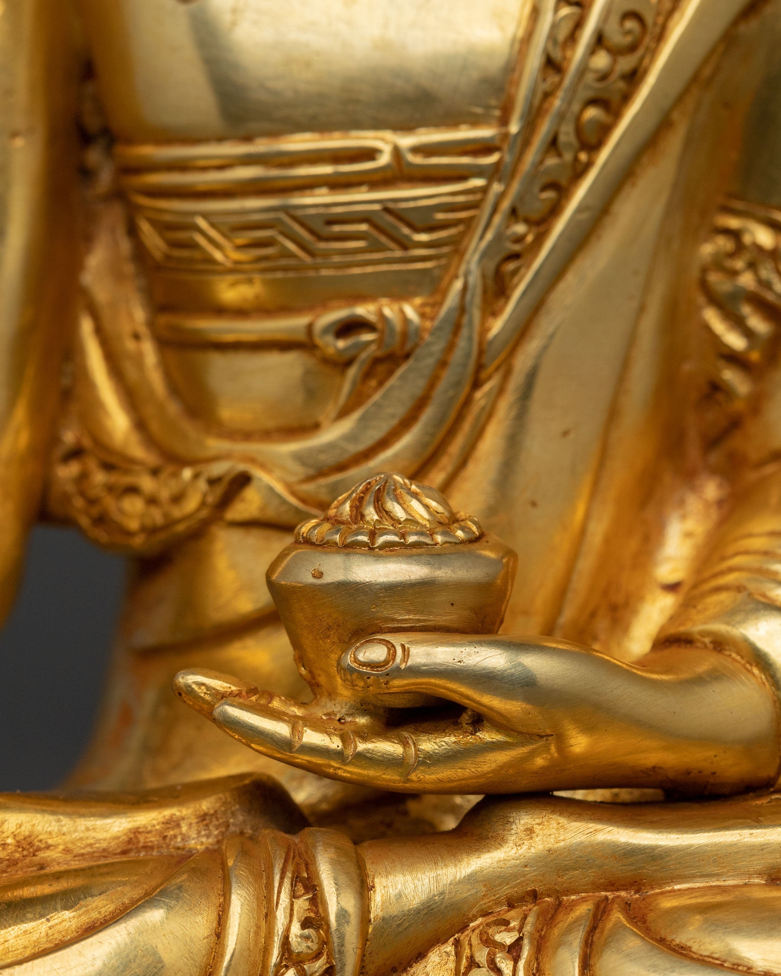 Traditional Shakyamuni Buddha Enlightened Statue | Sacred Buddhist Altar Figure