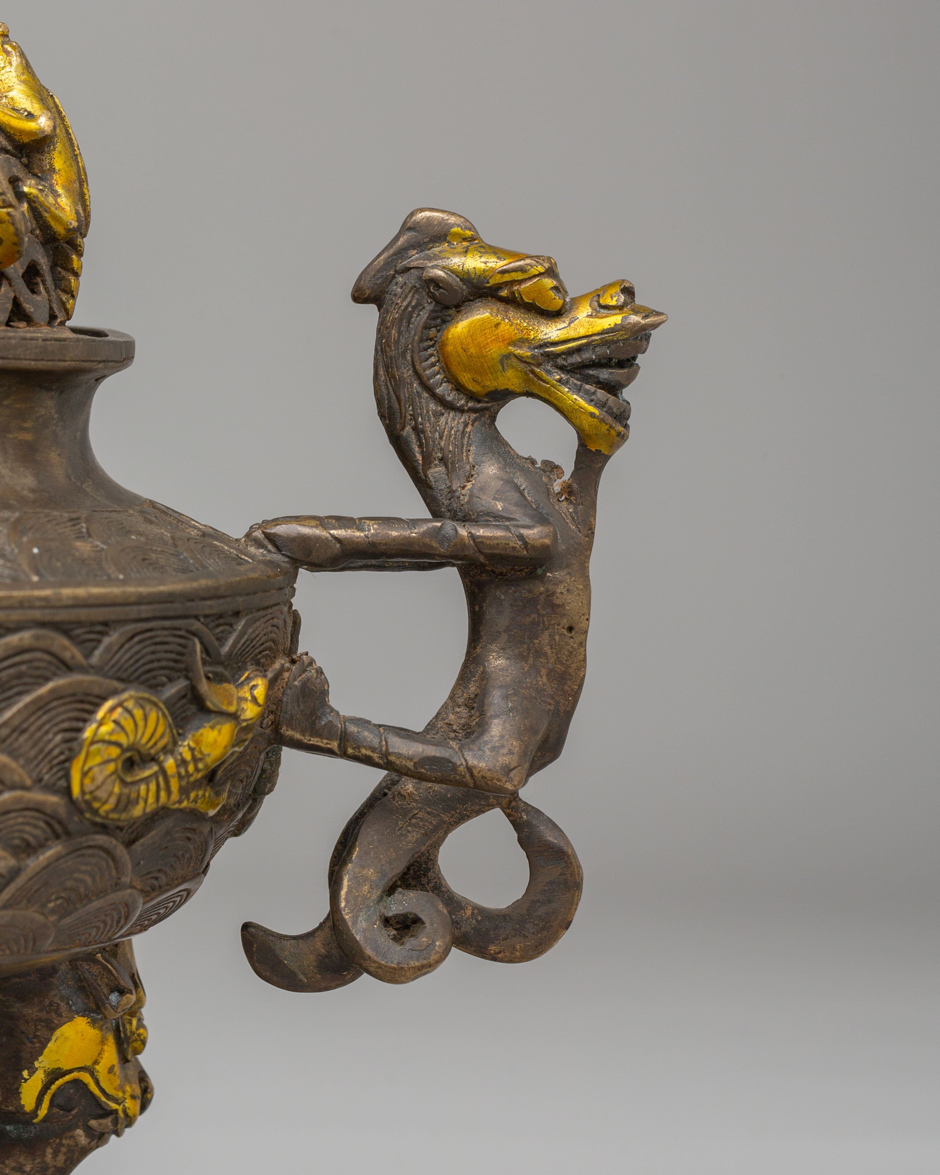 Buddhist Shrine Incense Burner | Handcrafted Ritual Item