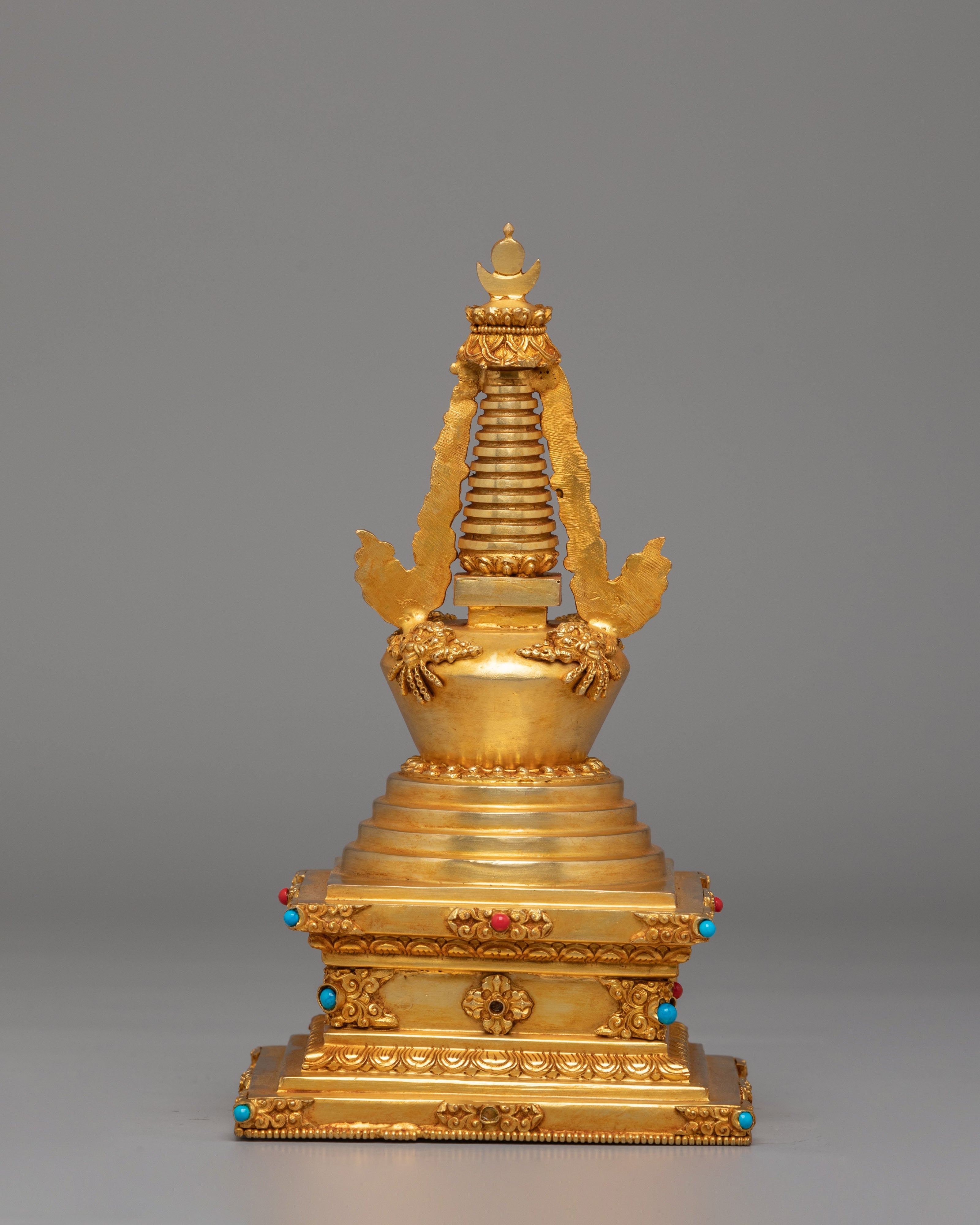 Buddhist Eight Stupa Collection Set | Sacred Ritual Artifact