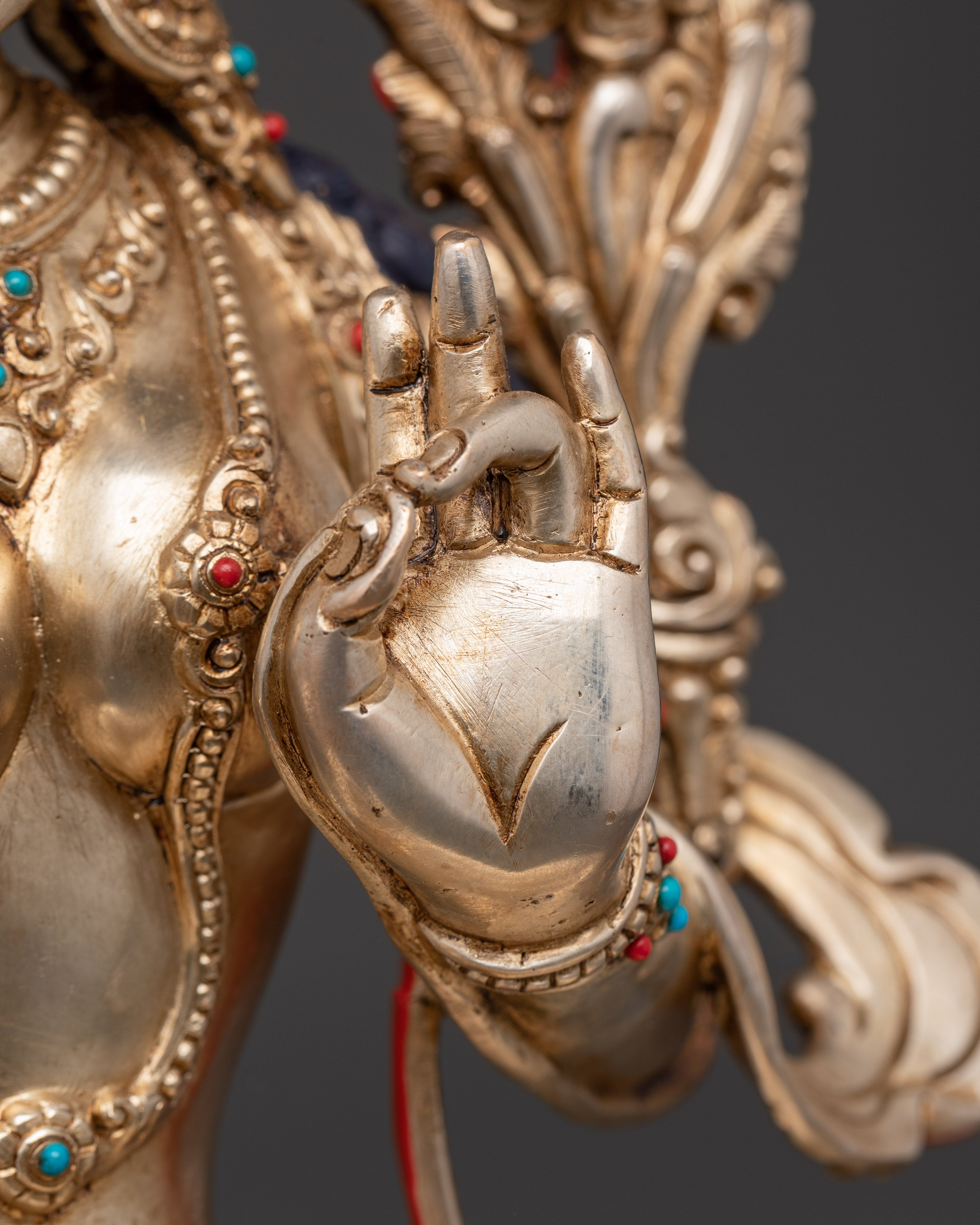 Sacred Green Tara Sculpture for Healing | Buddhist Goddess