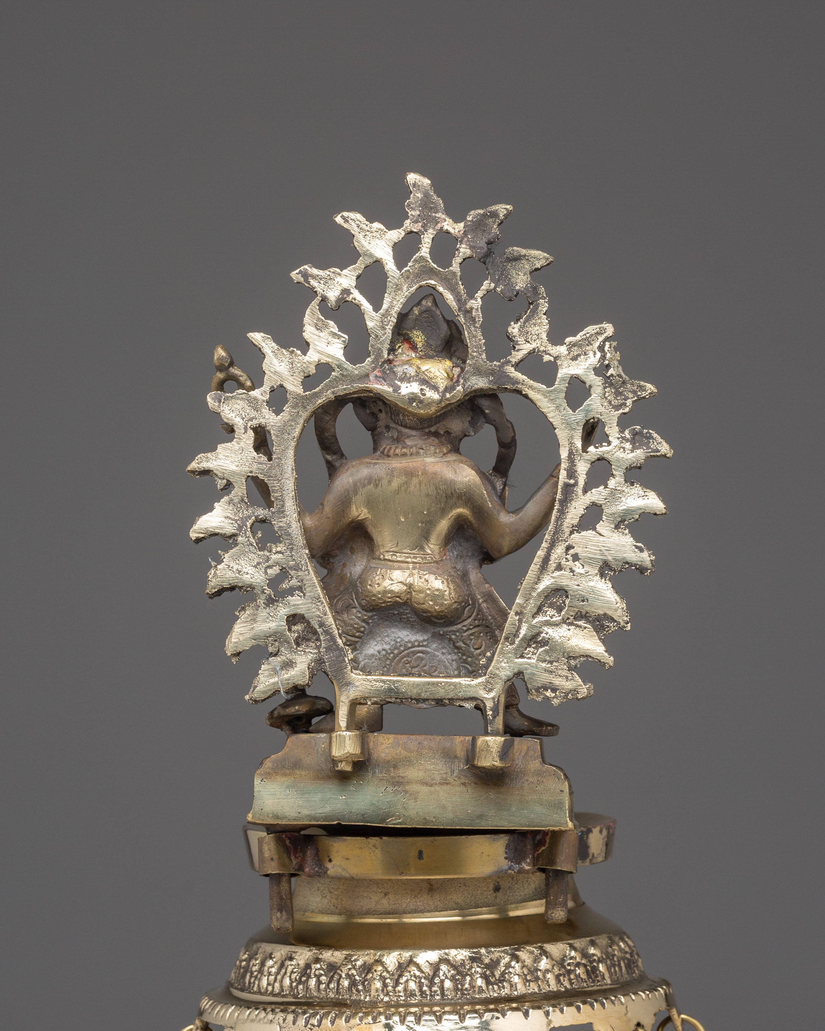 Handmade Panas Oil Lamp Set | Sacred Brass Lamp