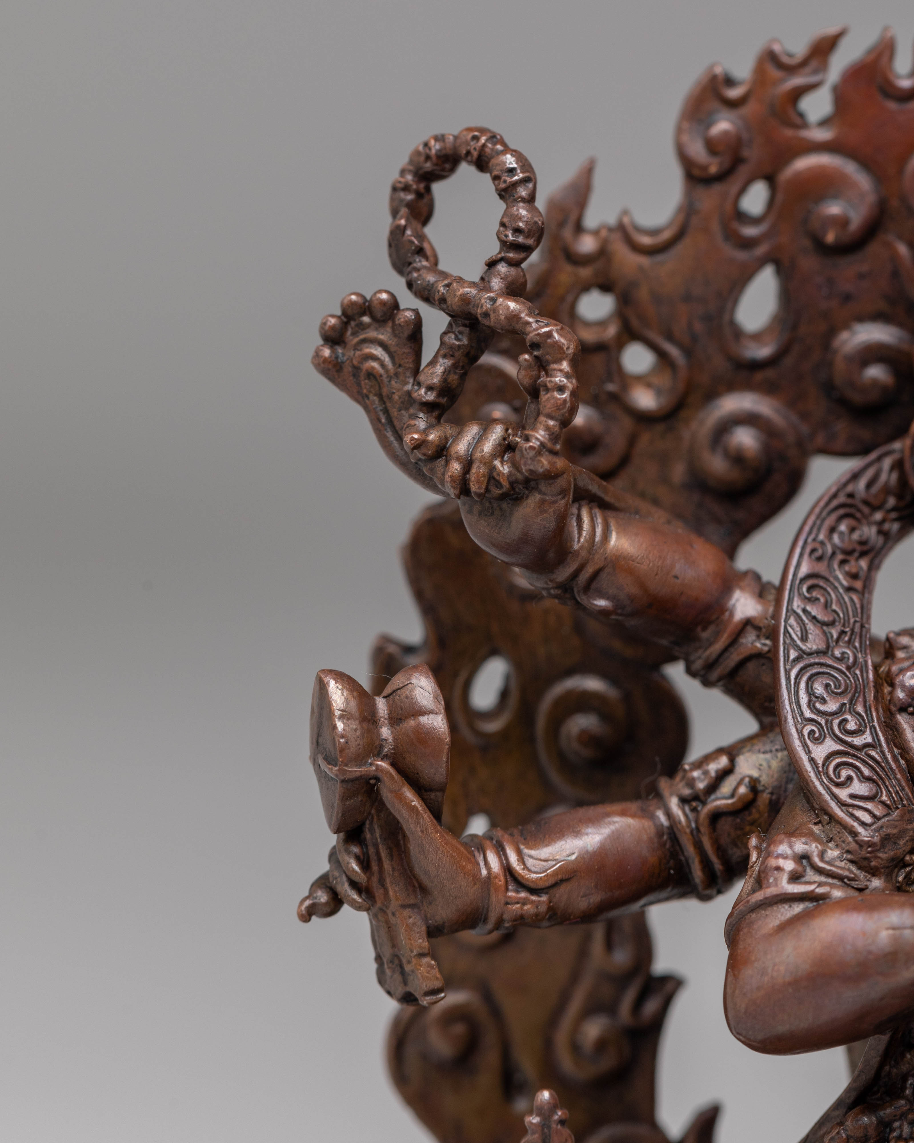 Six-Armed Mahakala Statue | Powerful Dharma Protector in Tibetan Buddhism