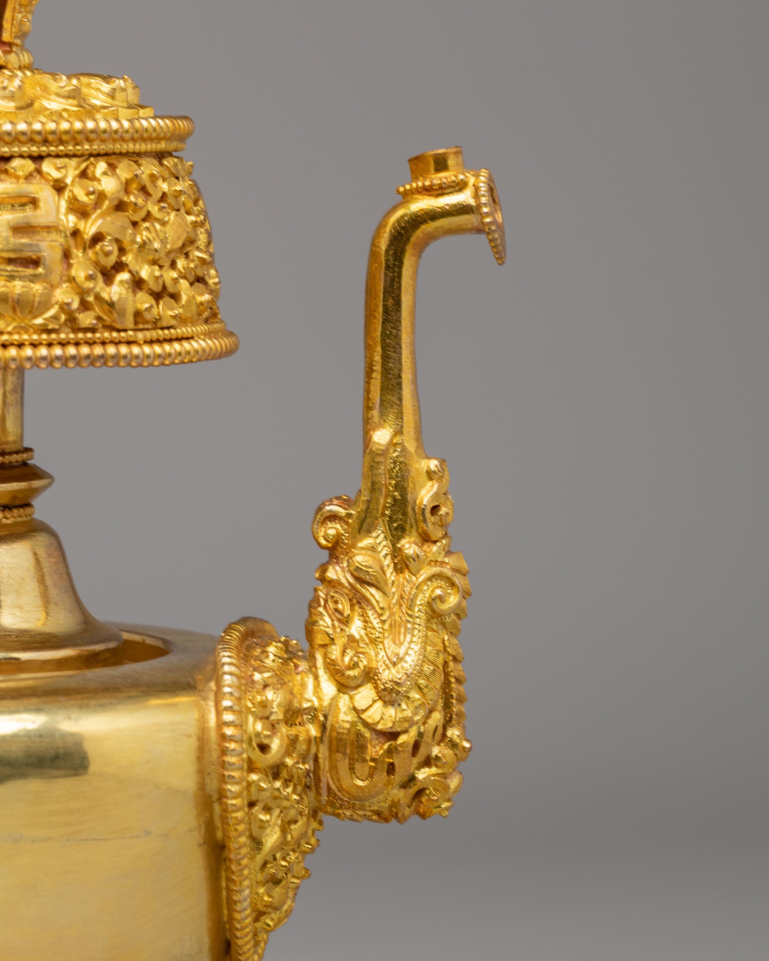 Bhumba Ritual Vessel Set | Gold Plated Copper Bhumba Set