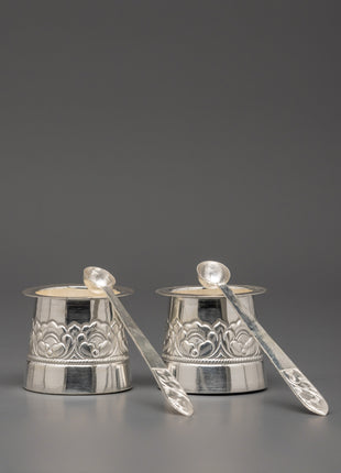 Handcrafted Pure Silver Panchapatra Set | Ideal for Sacred Ceremonies