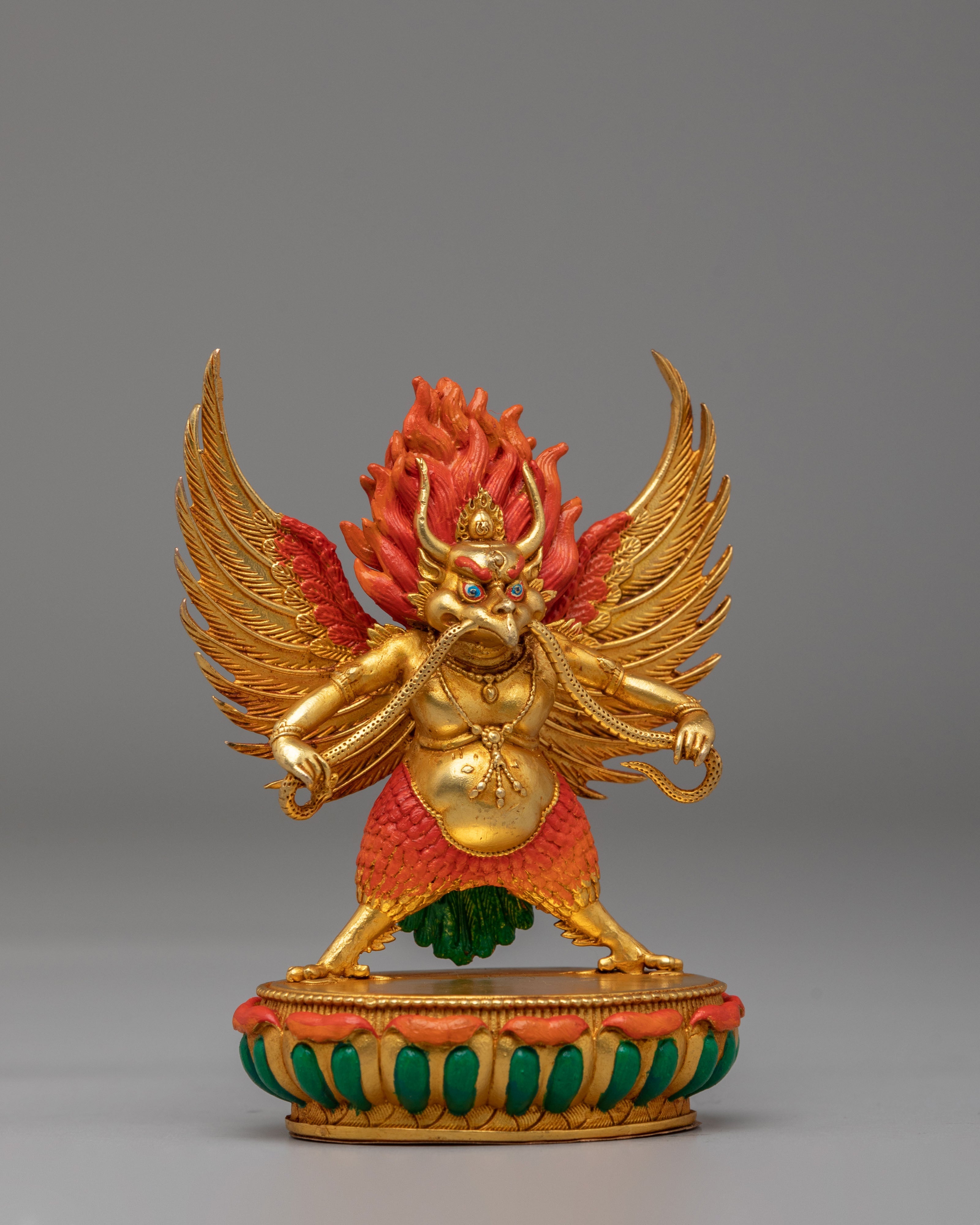 Tibetan Scared Buddhist Garuda Statue | Bird Deity Figurine