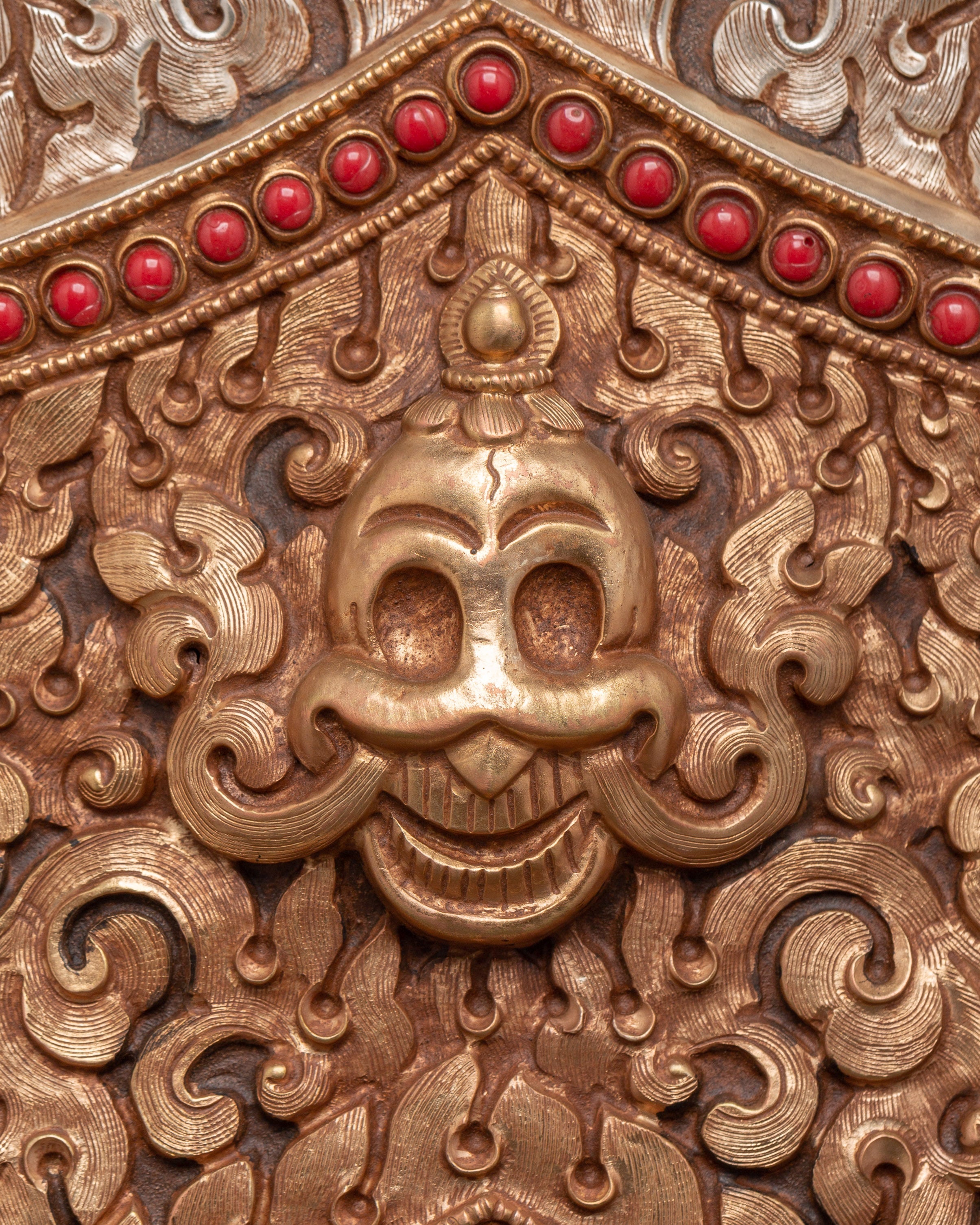 Himalayan Ghau Box | Tibetan Copper Amulet Box