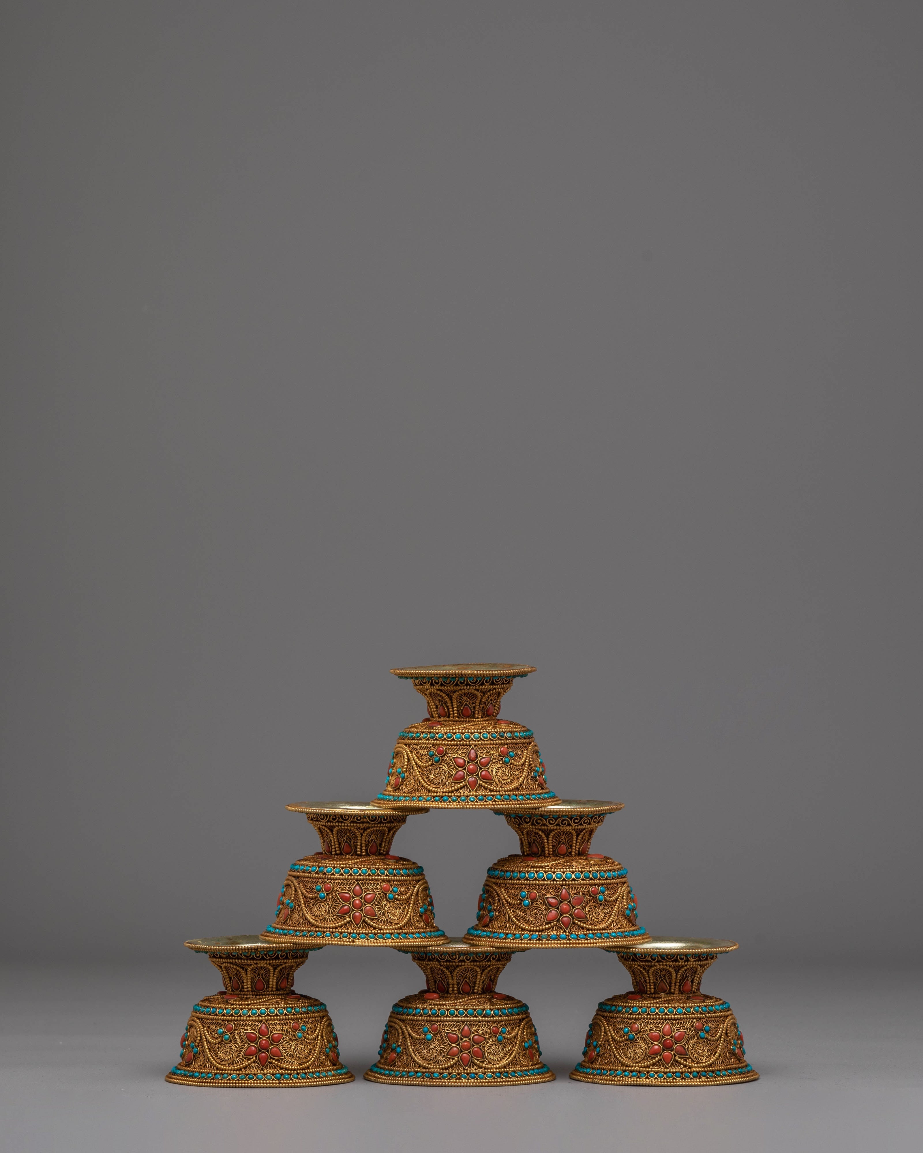 Traditional Tibetan Buddhist Offering Bowl | Offering Bowl for Ceremonies