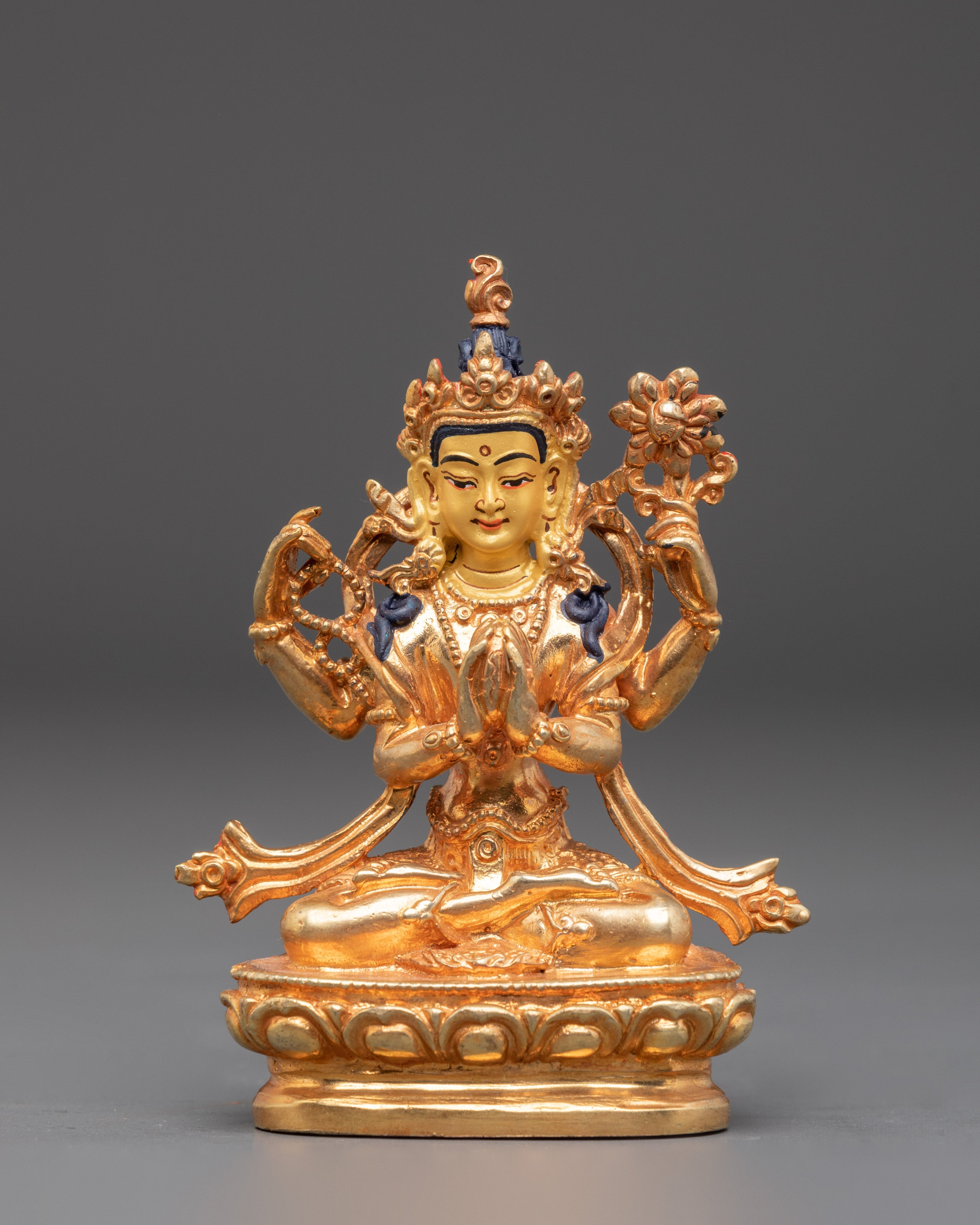 Buddhist Altar Box with Buddha Statue | Altar and Meditation Decor