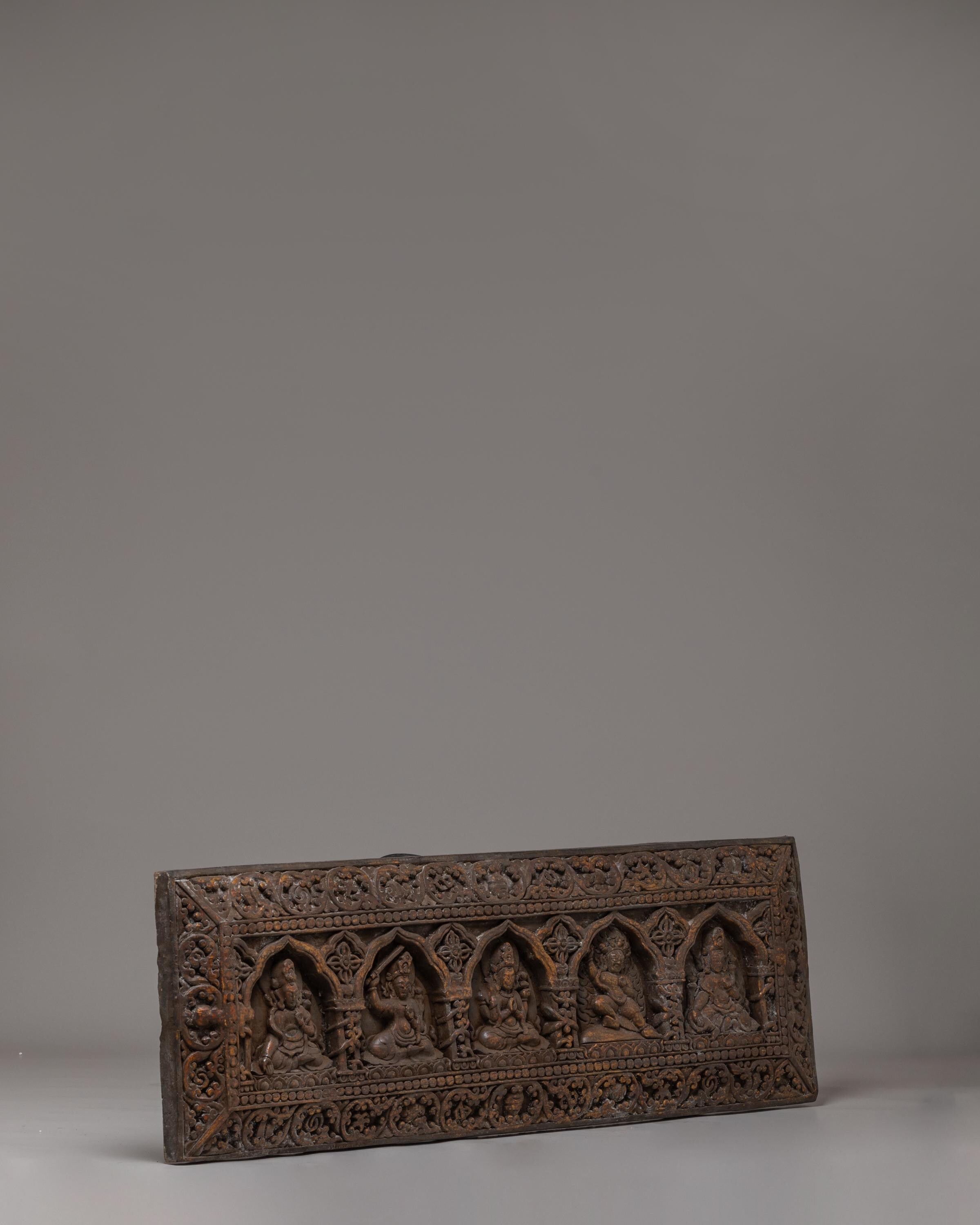 Handcrafted Buddhist Deities Book Cover | Spiritual Decor