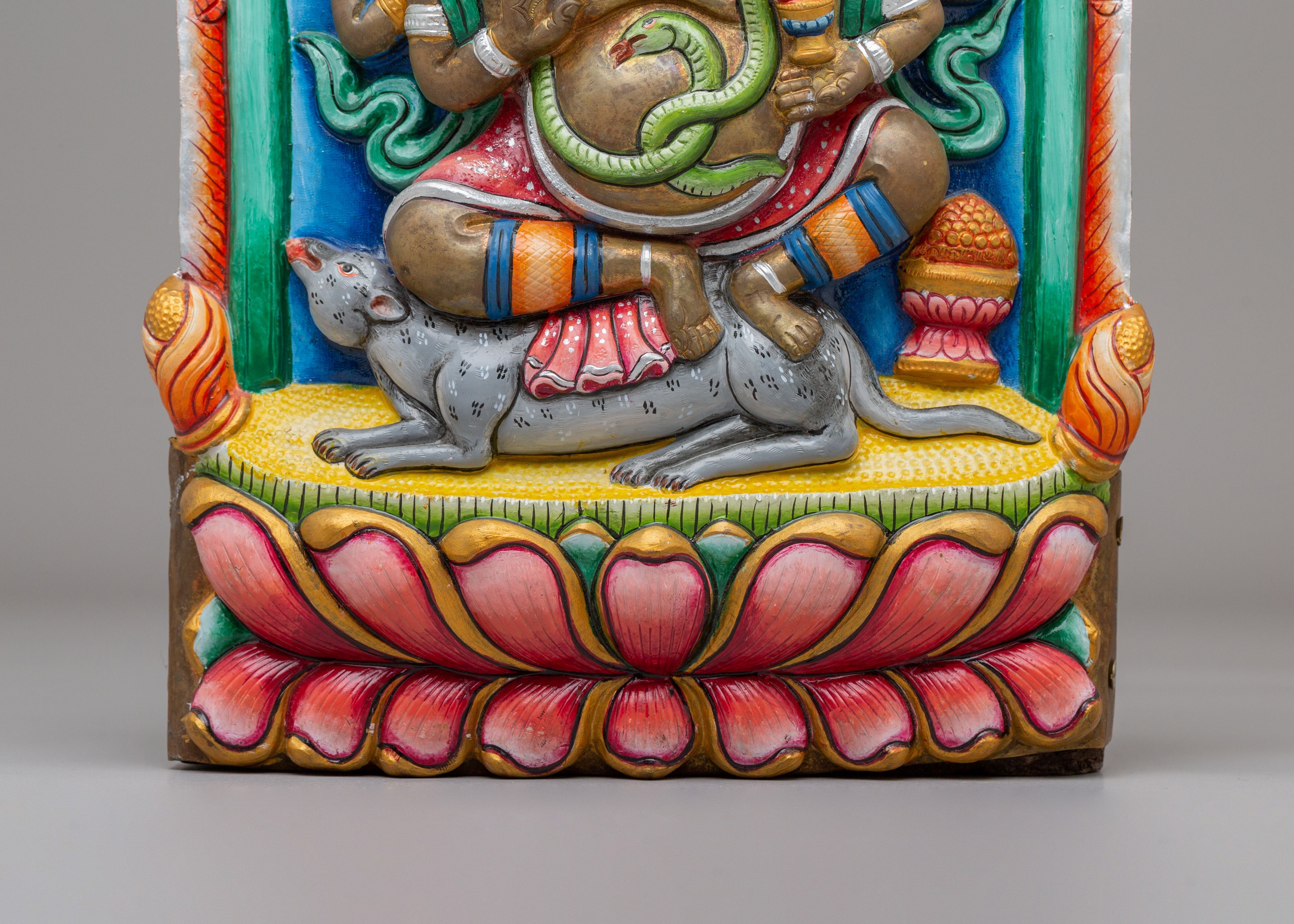 Handmade Ganesh Home Decor Statue | Hindu Elephant God Sculpture