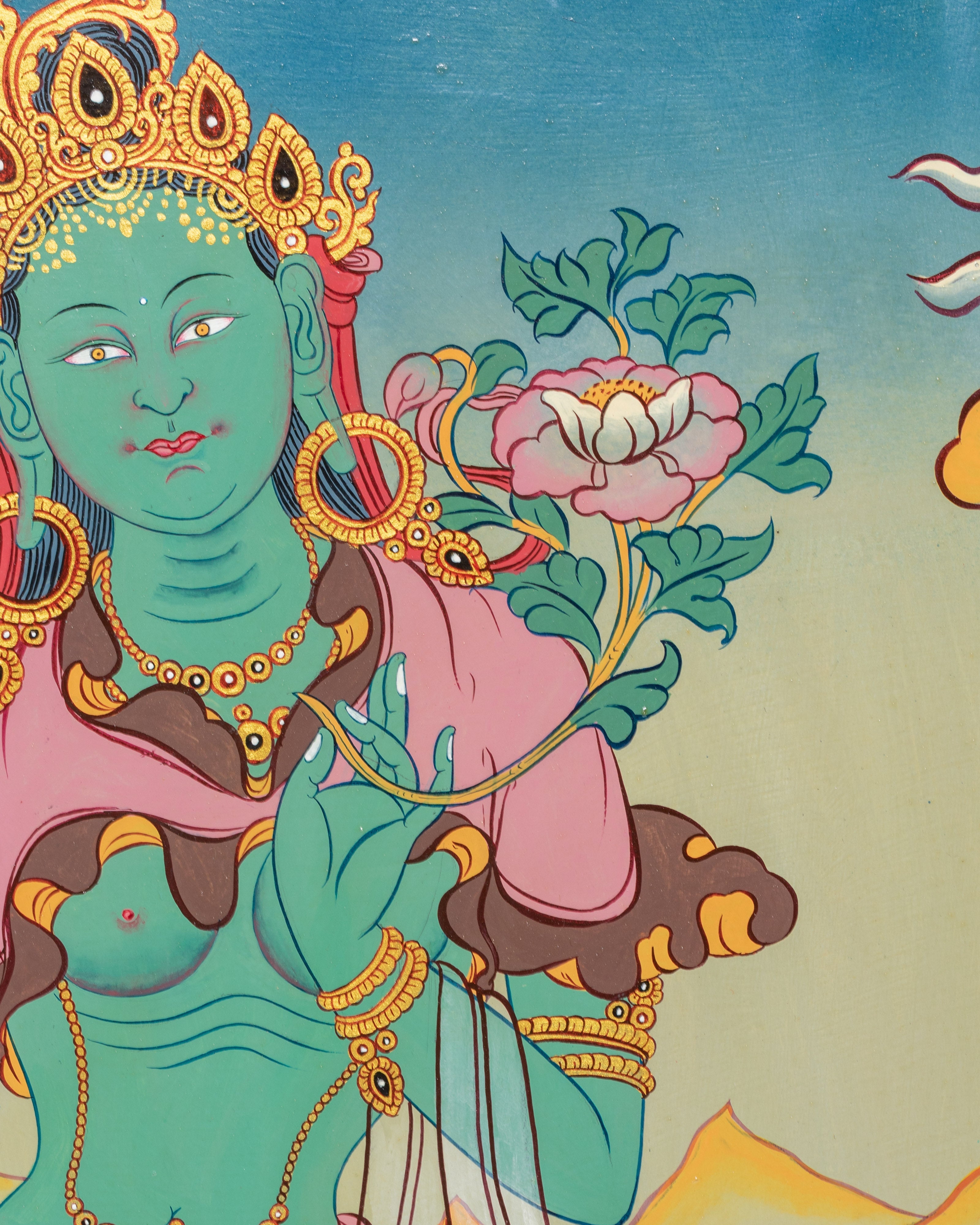 Green Tara Deity Wall Hanging | Mother of All Buddhas