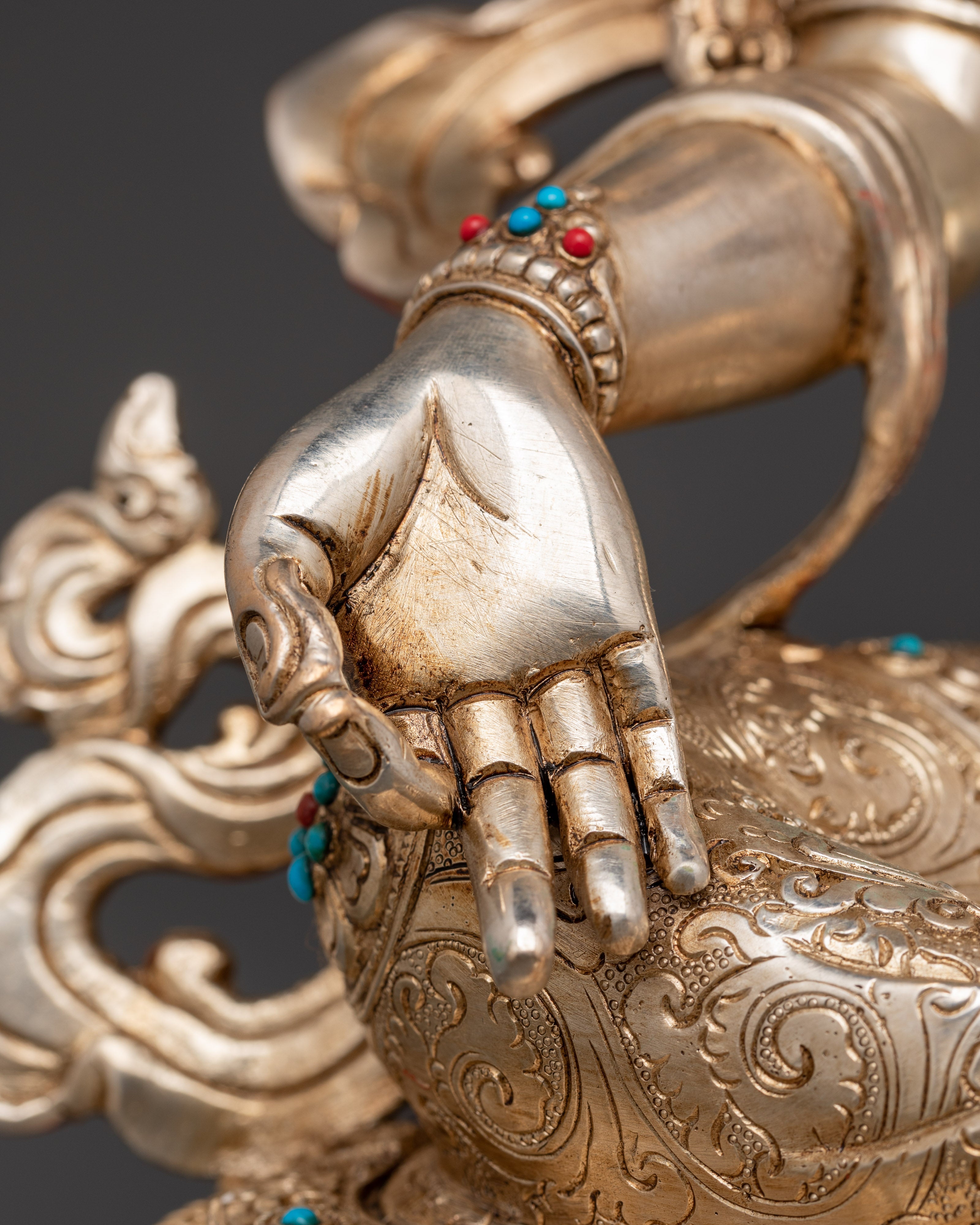 Sacred Green Tara Sculpture for Healing | Buddhist Goddess
