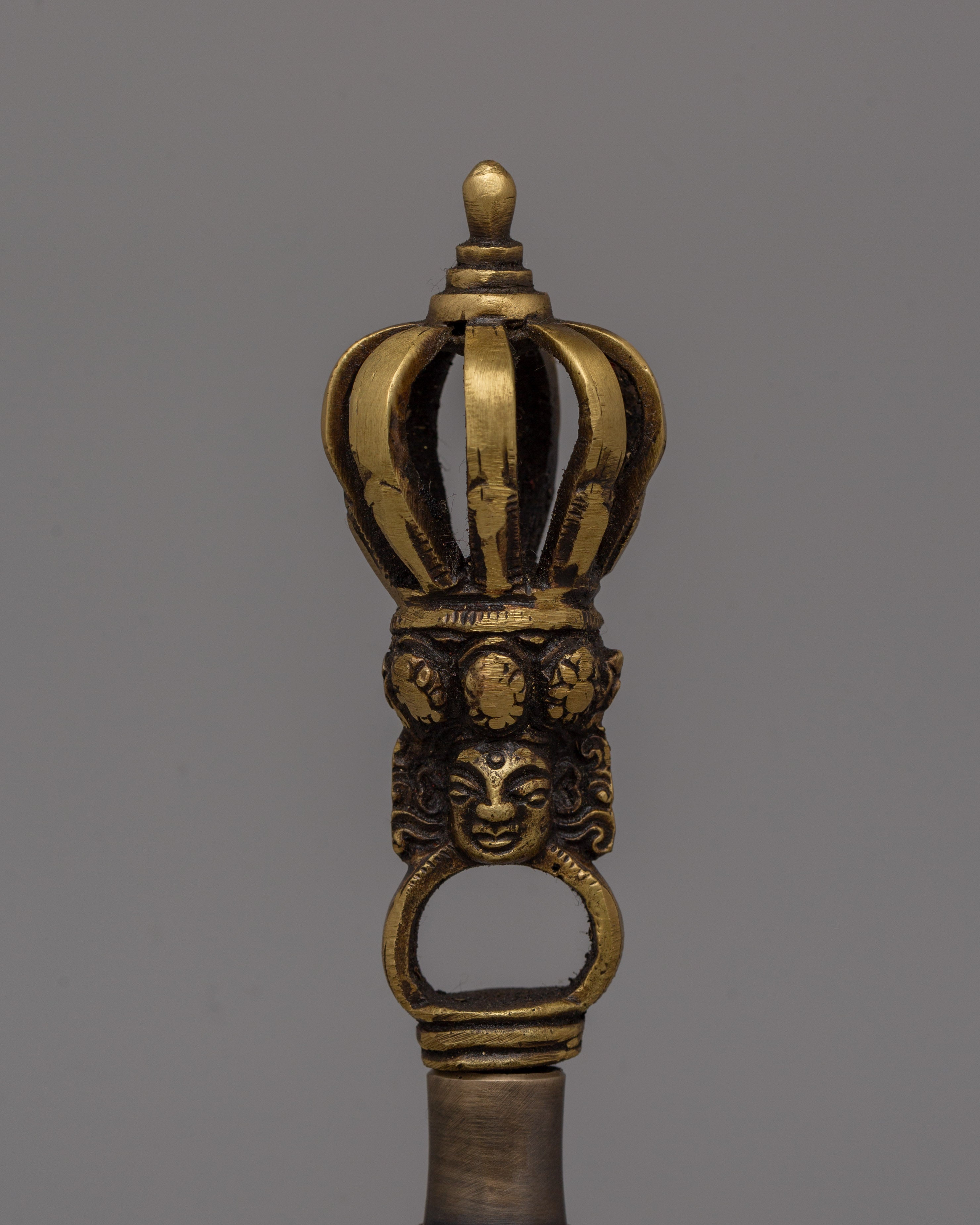 Sacred Tibetan Vajra and Bell Set | Handcrafted Brass Vajra and Ghanta for Spiritual Rituals