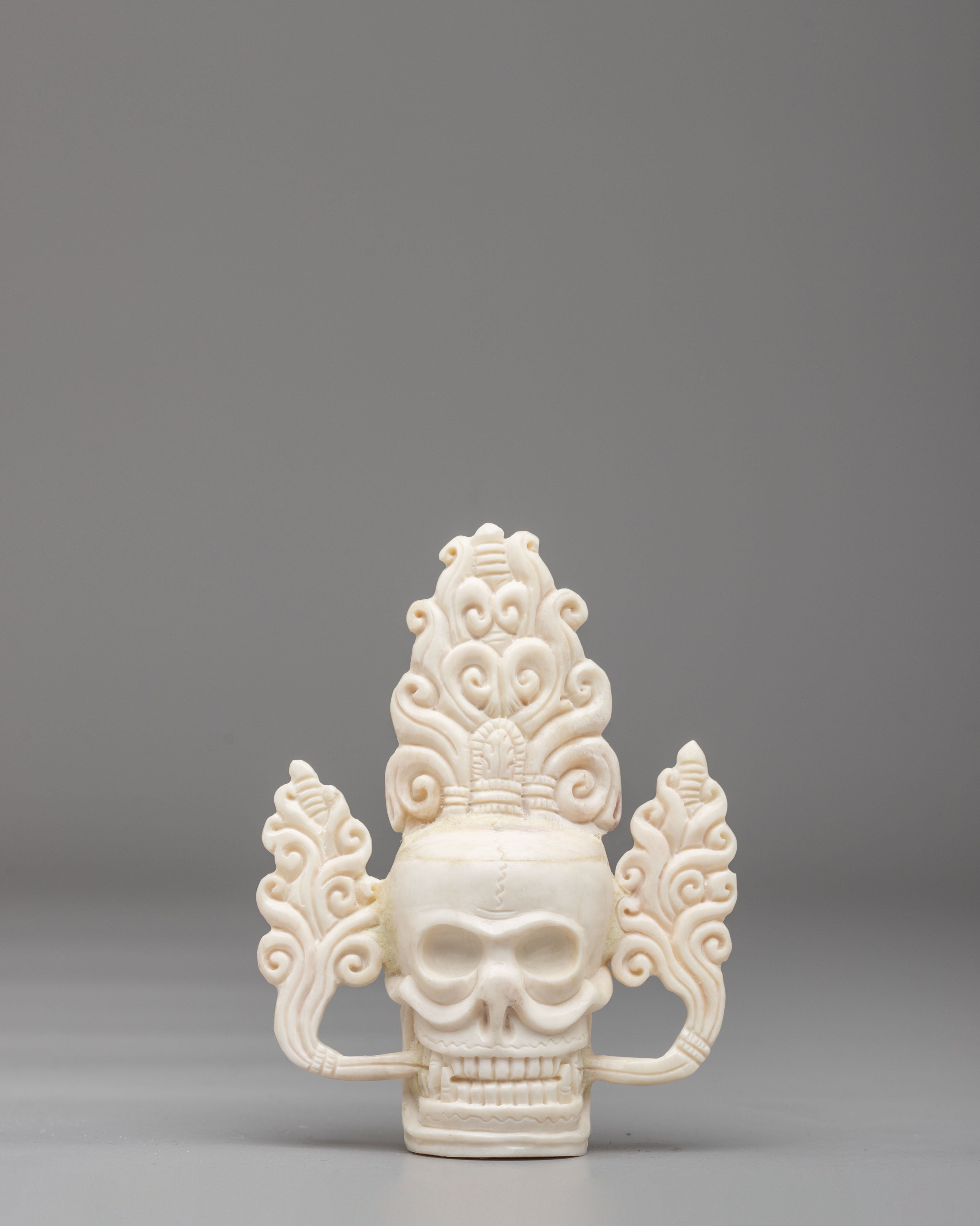 Himalayan Skull Head Set | Traditional Ritual Artifact
