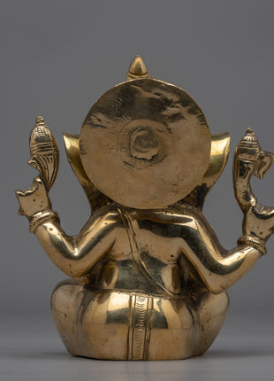 Elegant Ganpati Sculpture for Spiritual Decor and Blessings | Meditation Altar Ganpati Sculpture