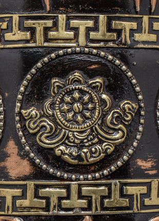 Engraved Copper Tibetan Prayer Wheel | Spiritual Ritual Decor