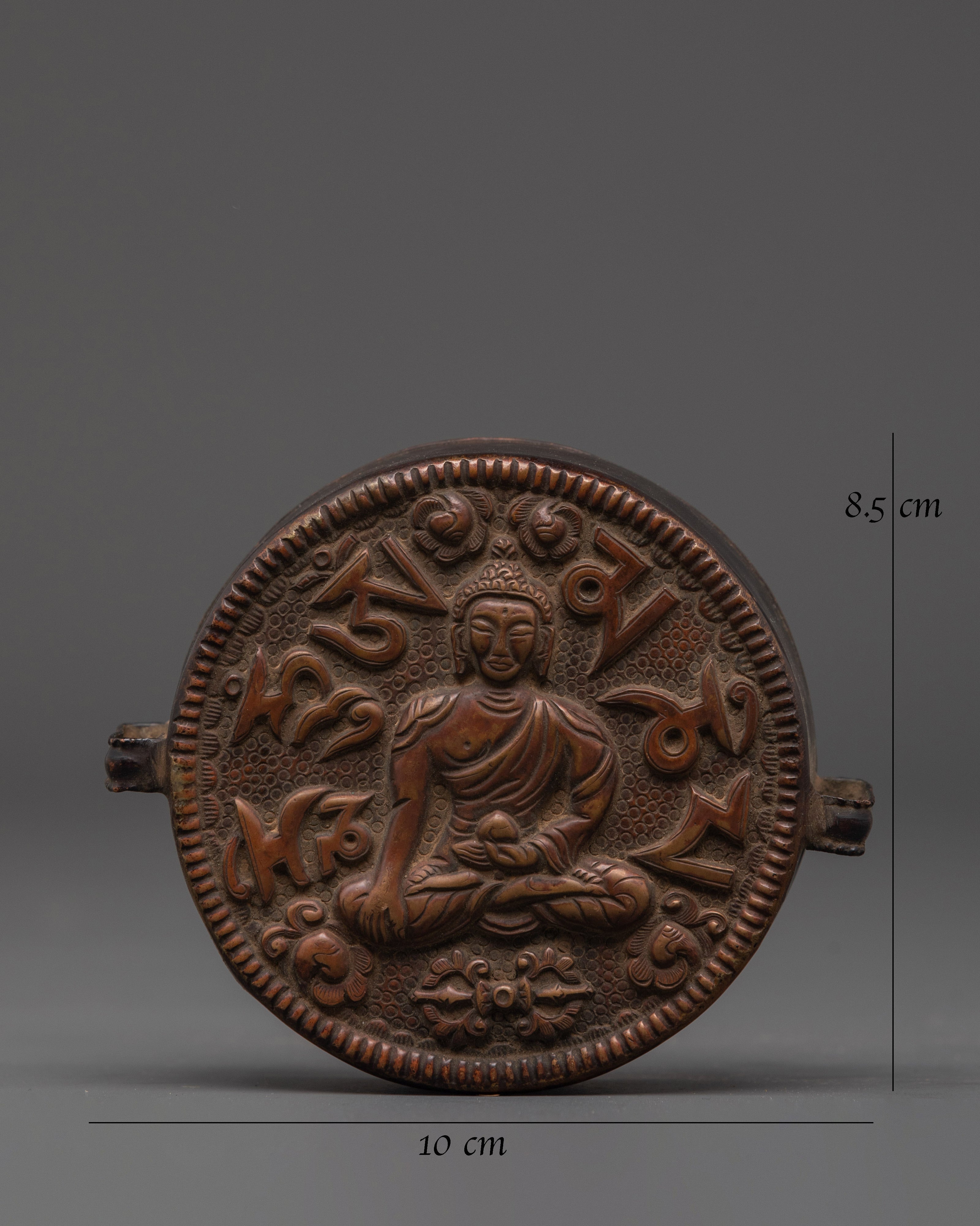 Handcrafted Shakyamuni Buddha Ghau Box | Prayer Amulet for Meditation