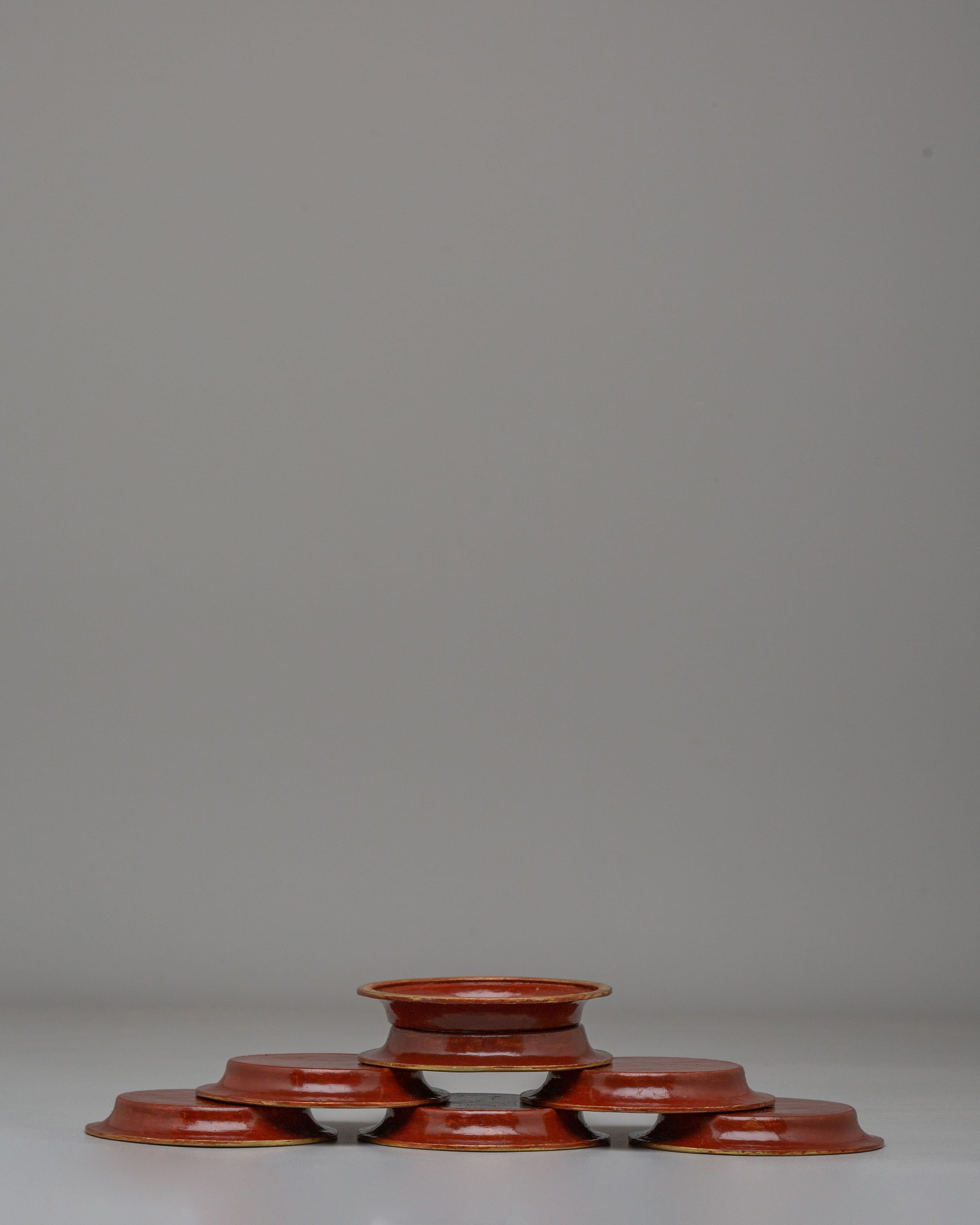 Spiritual Buddhist Water Offering Set | Tibetan Altar Set