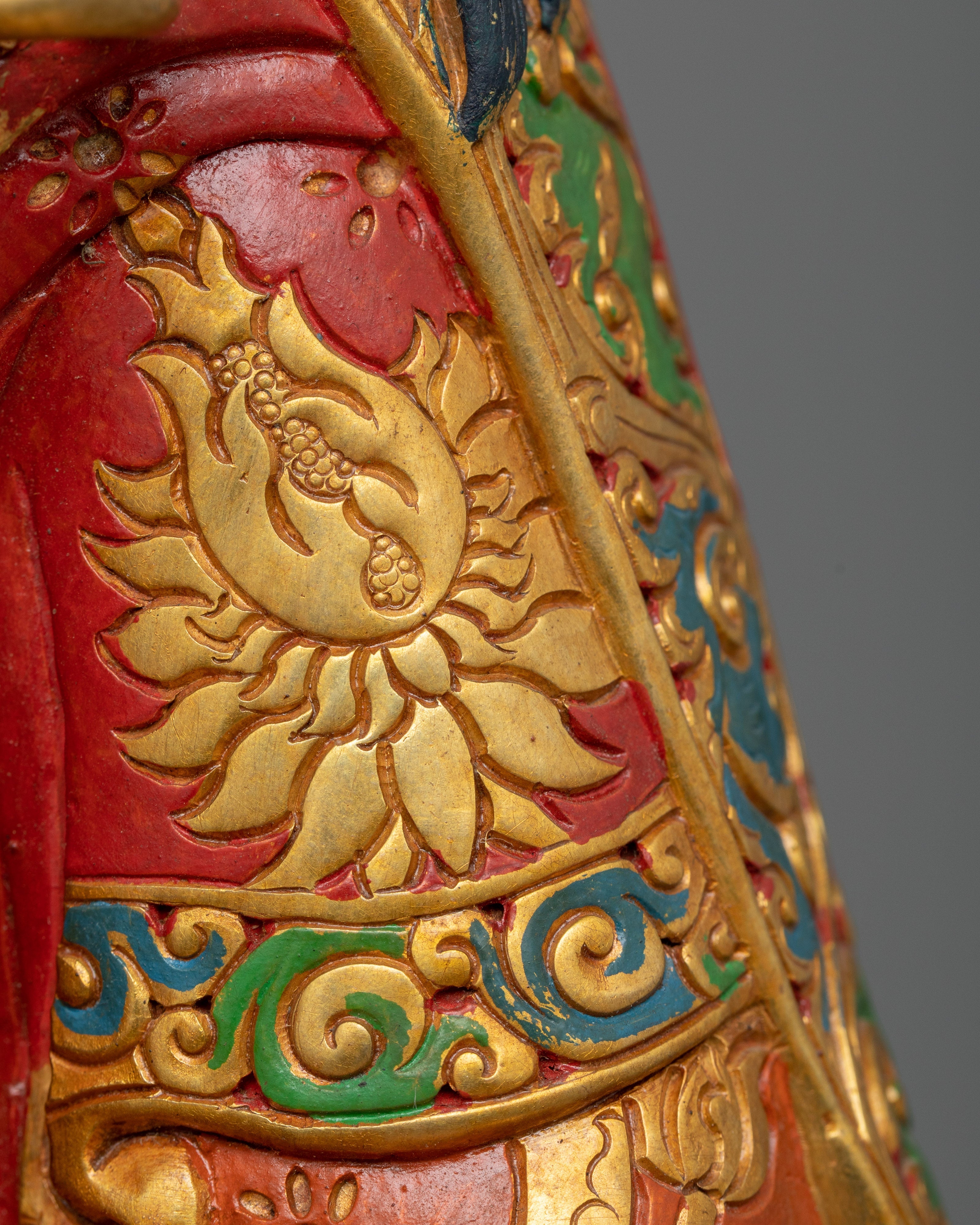 Embrace the Spiritual Guidance of Padmasambaba | Traditionally Gold-Gilded Copper Statue