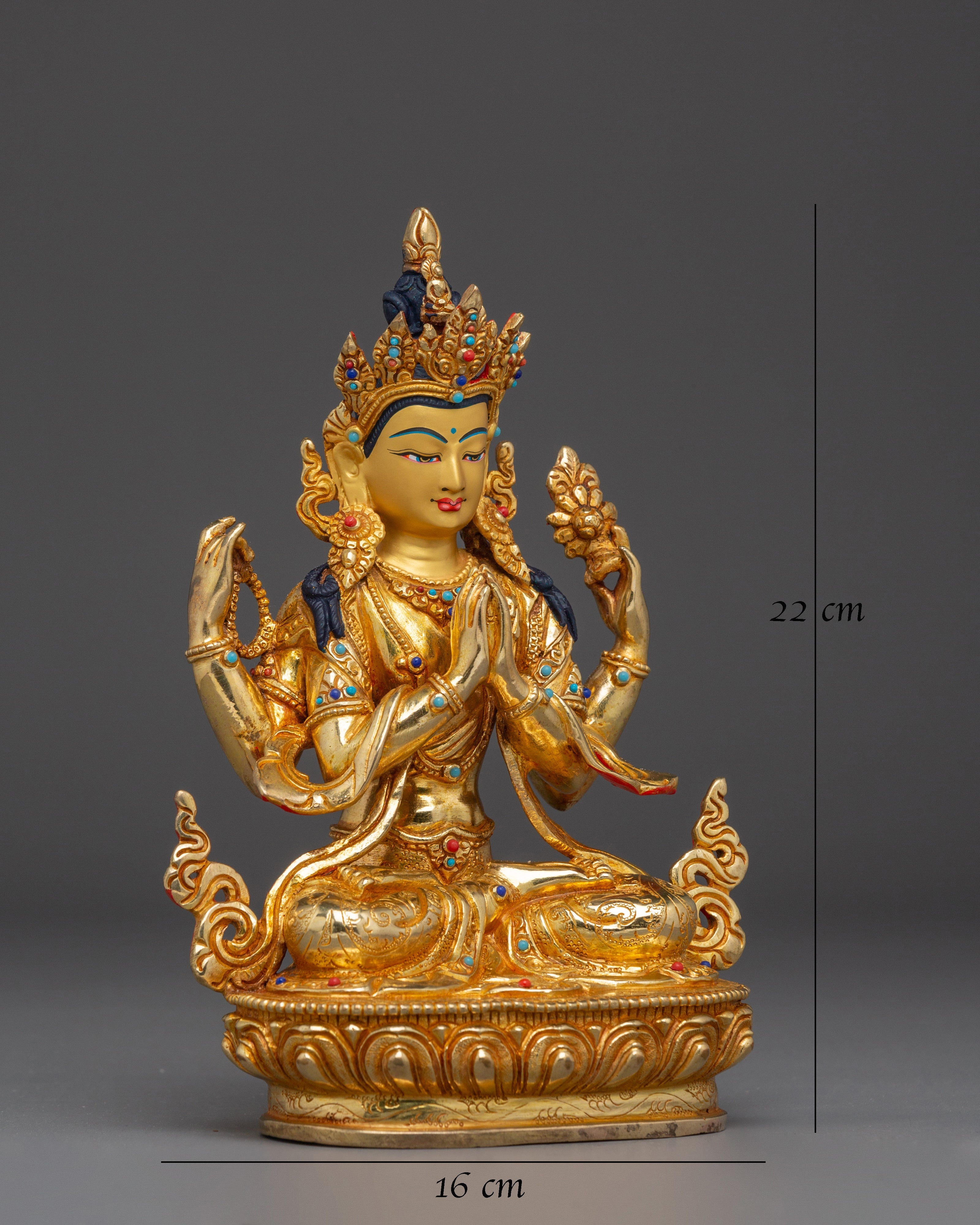 Bodhisattva of Kindness Chenrezig Figurine