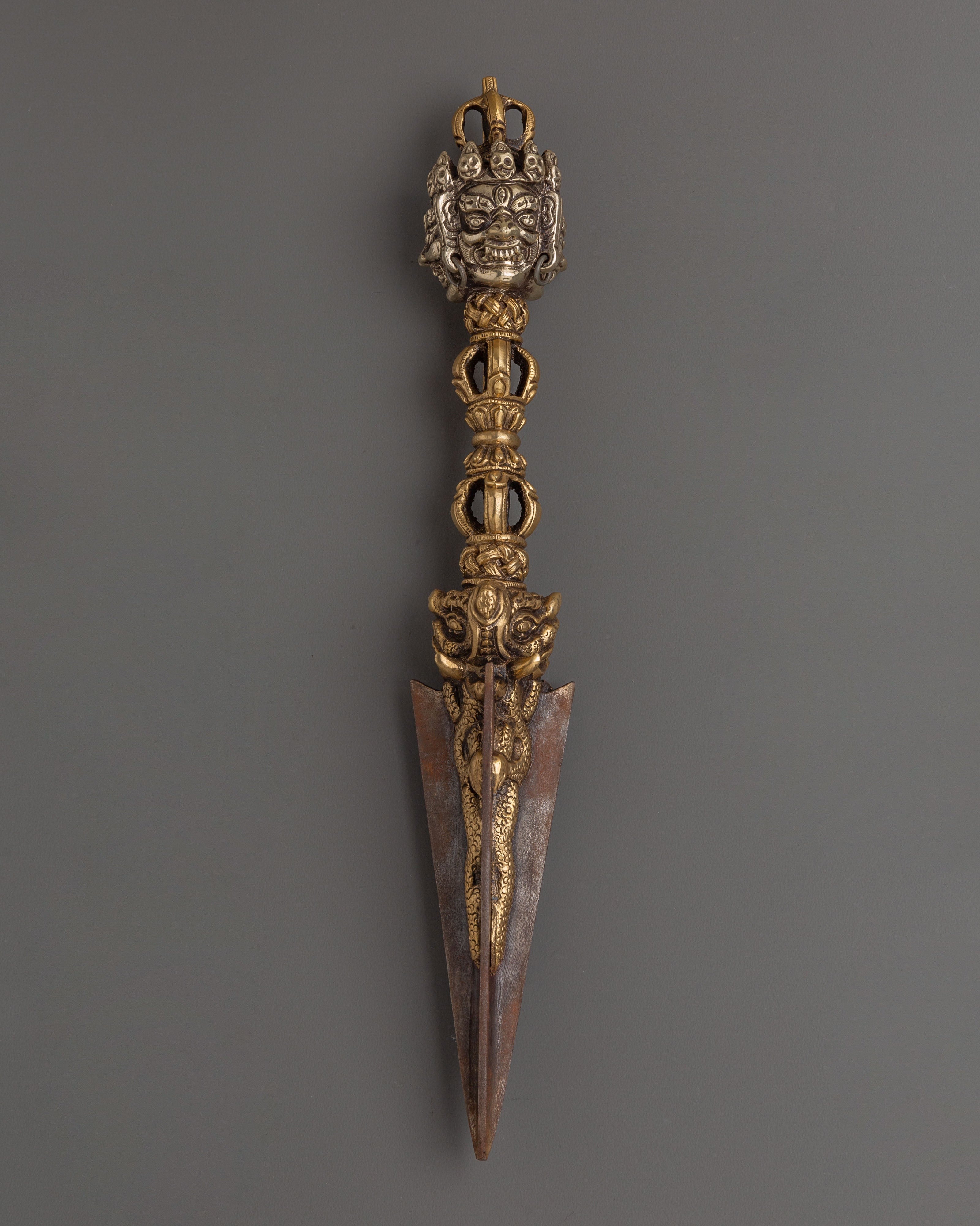 Tibetan Phurba with Box | Sacred Ritual Dagger