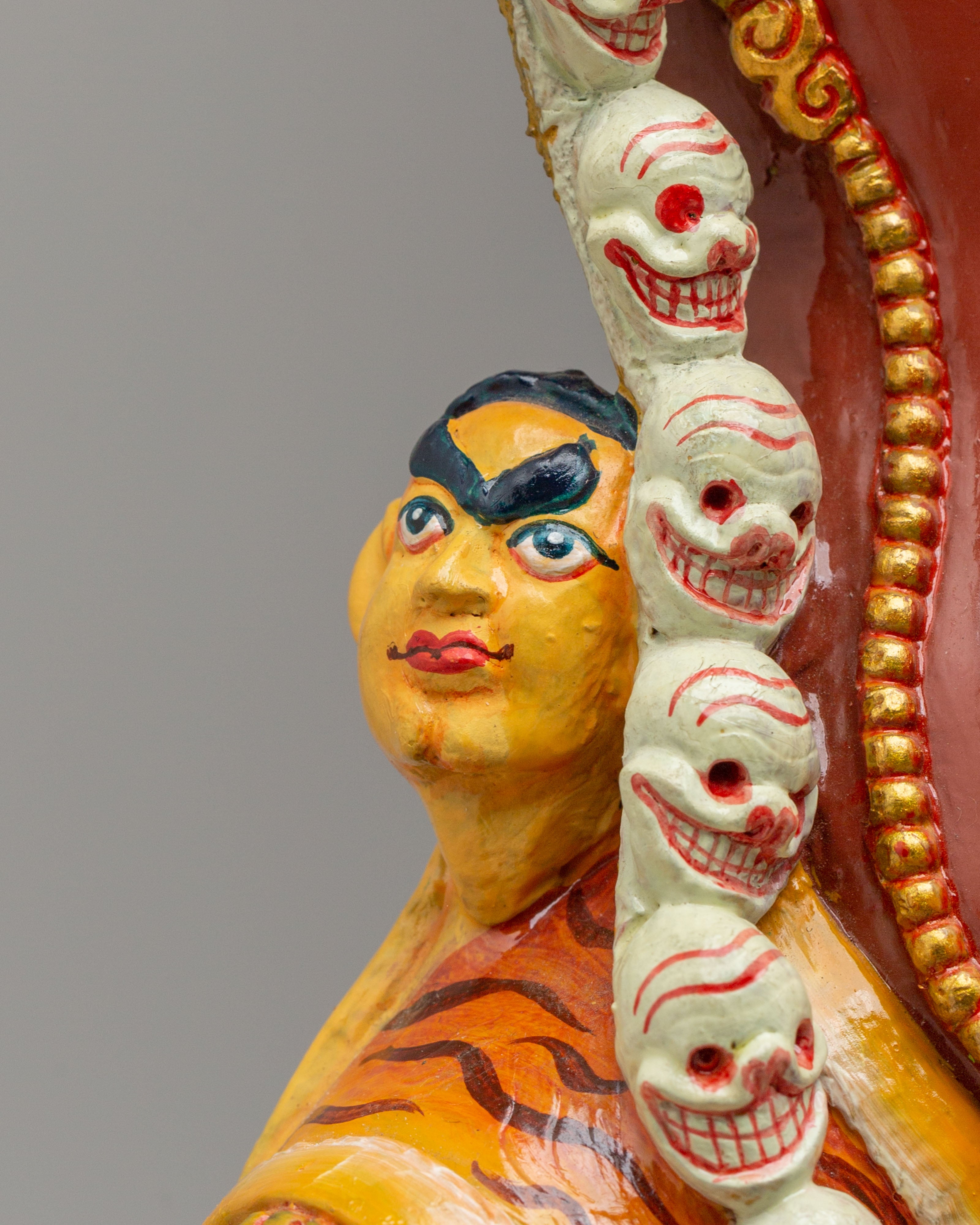 Handcrafted Ekajati Sculpture | 24K Gold Plated Wrathful Protector Statue