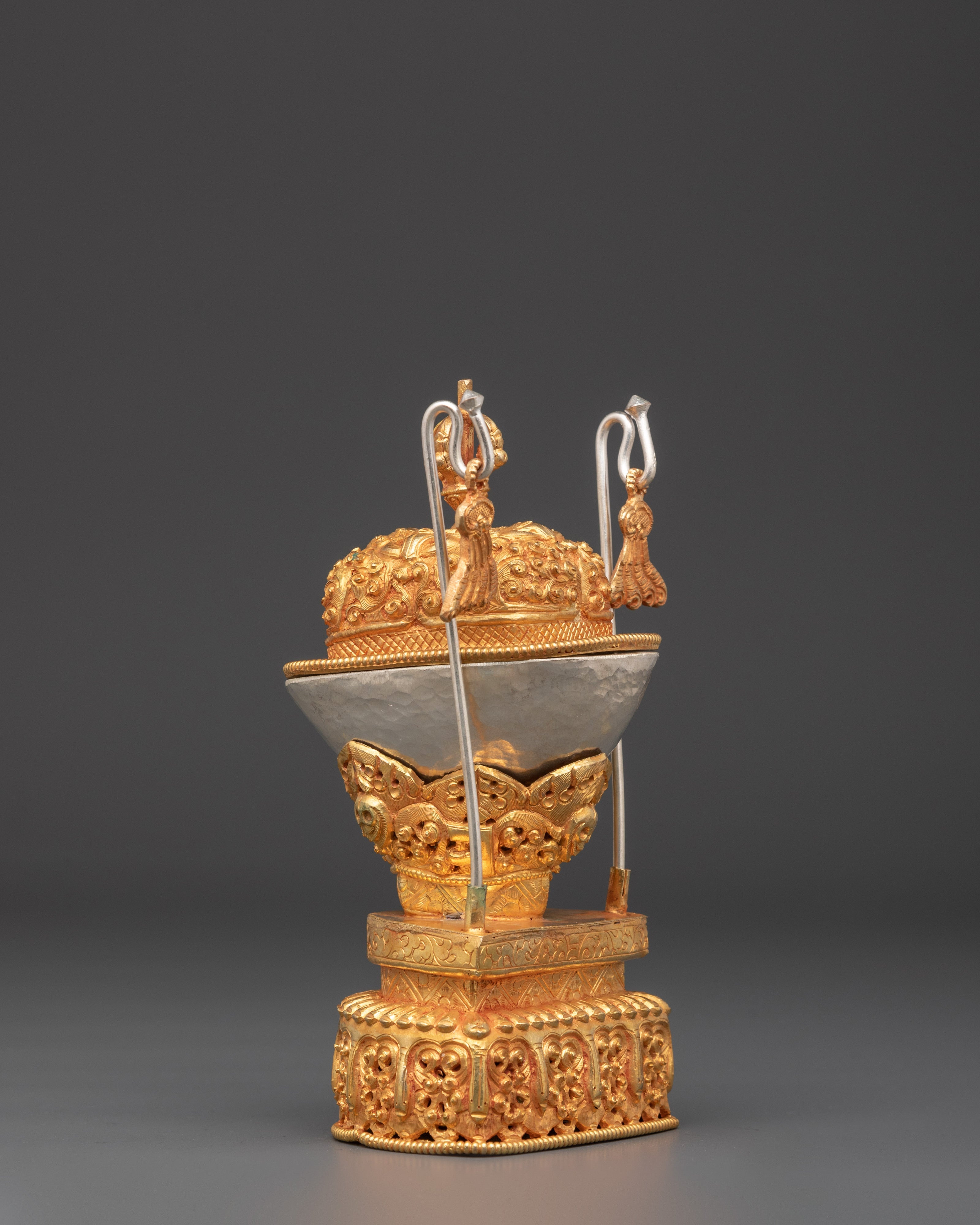 Spiritual Handcrafted Kapala | Buddhist Shrine Decor