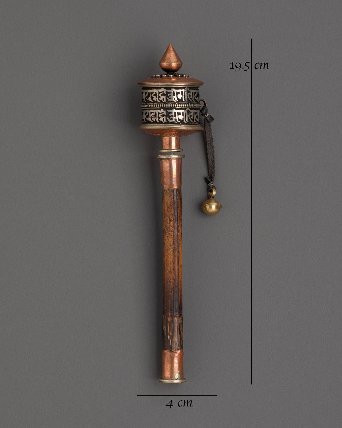 Mantra Spinning Prayer Wheel | Sacred Buddhist Ritual Tool for Inner Calm