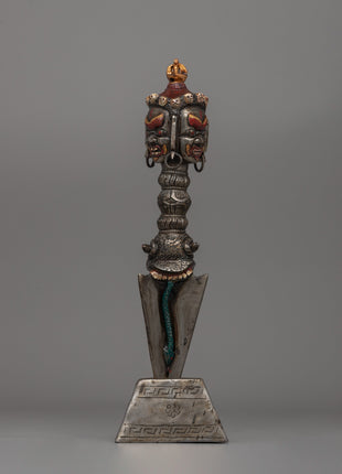 Iron Vajra Phurba Ritual Dagger | A Symbol of Power and Transformation