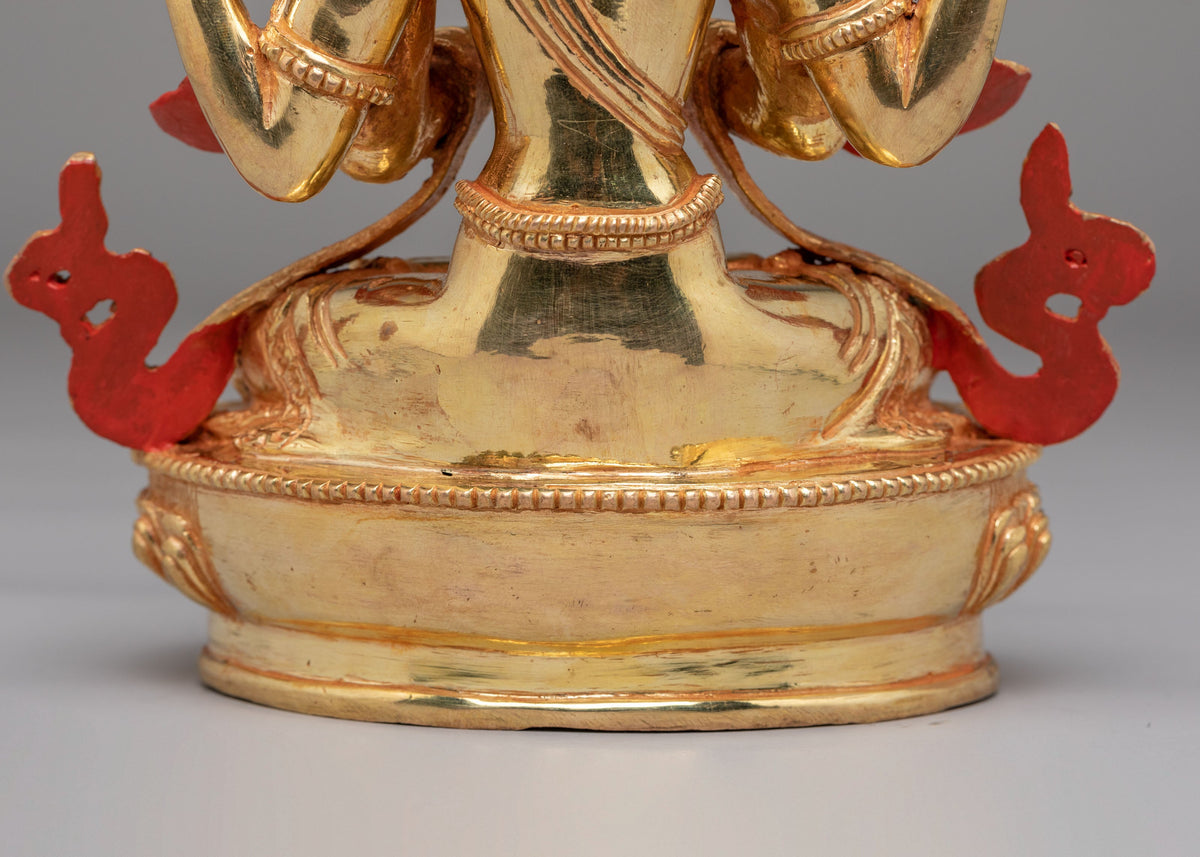 Sacred Chenrezig Deity Statue | Traditional Himalayan Artwork