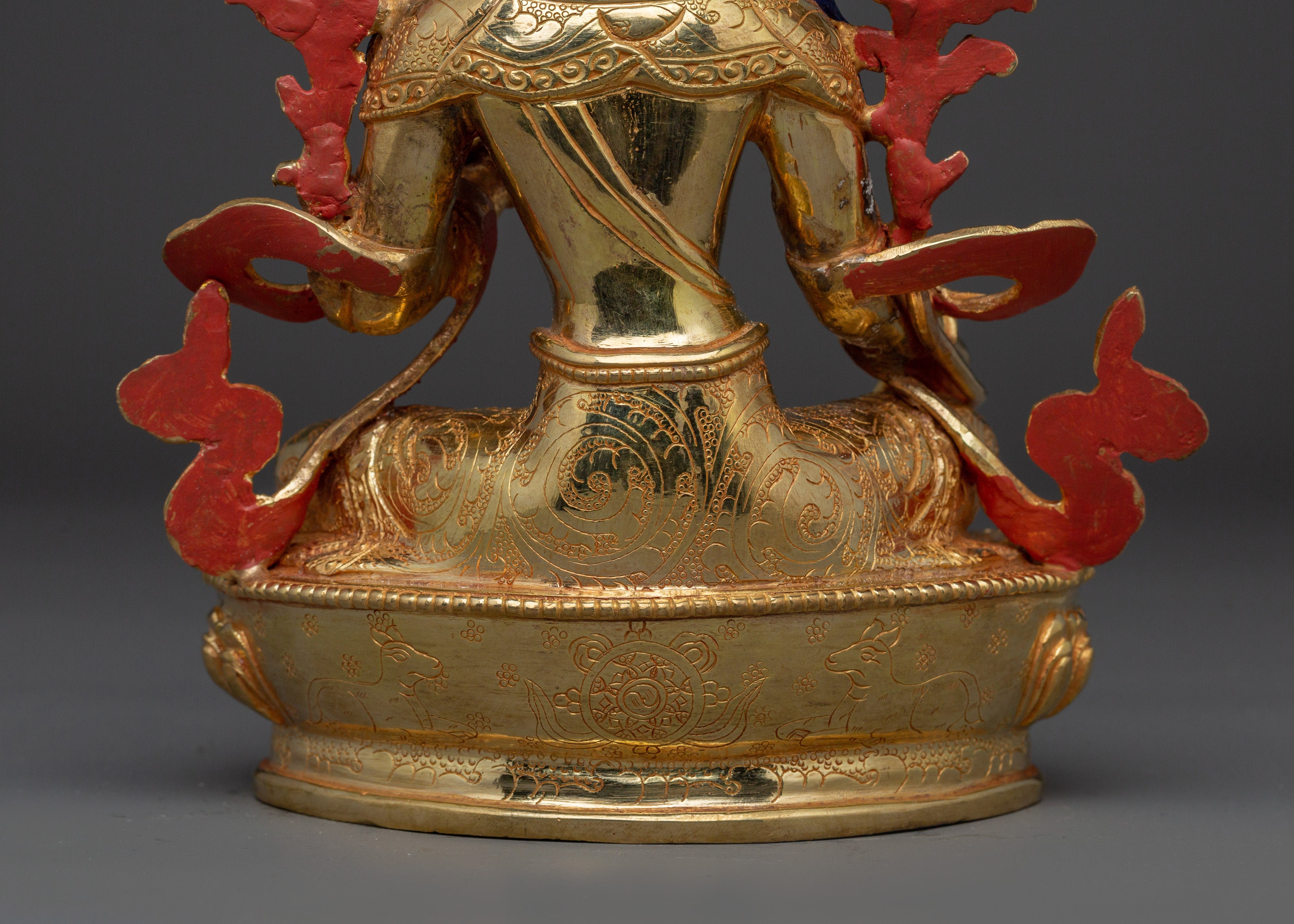 Tibetan Compassionate Deity Shyama Tara Statue | Green Tara - Mother of All Buddhas