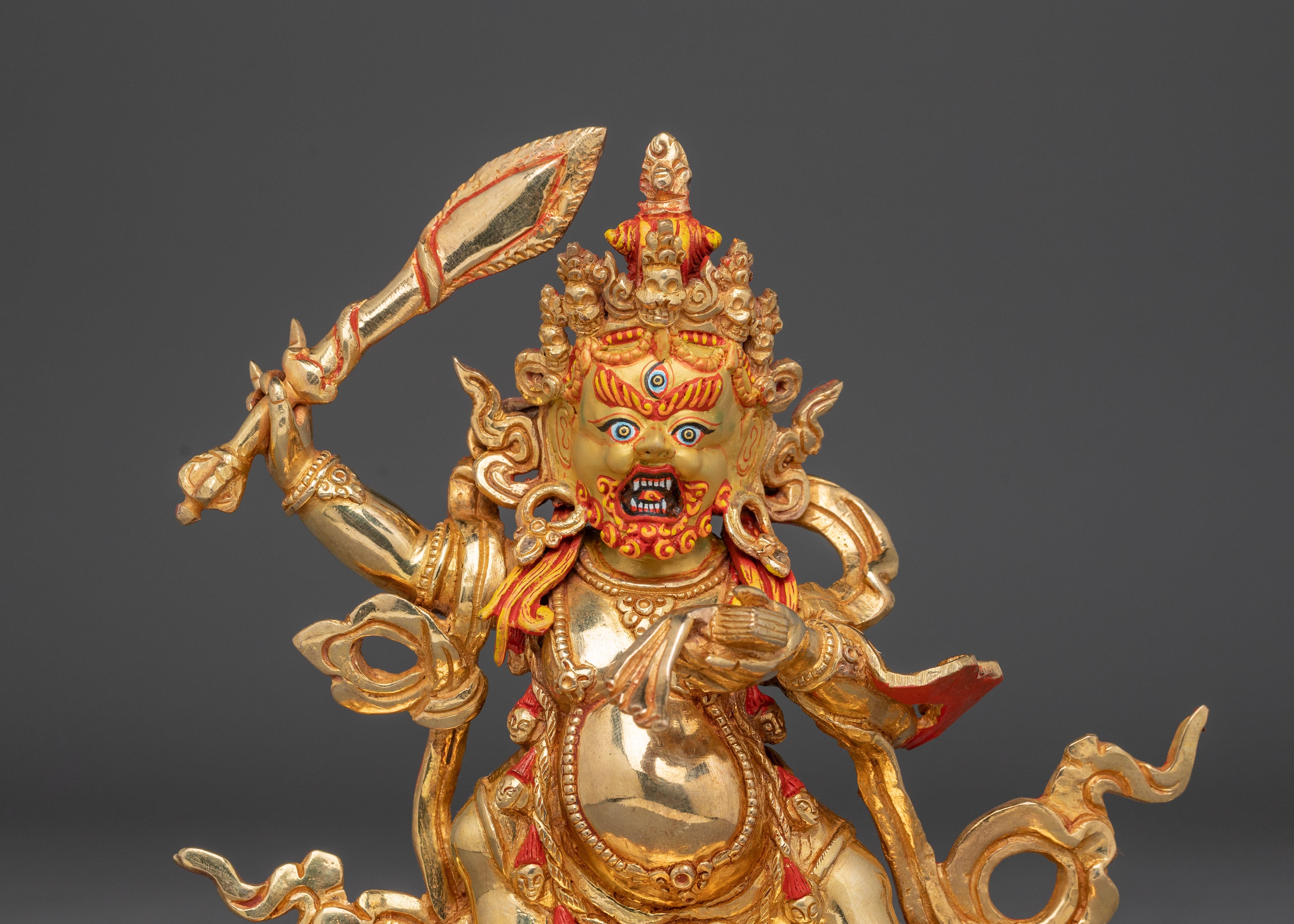 Tibetan Black Manjushri Statue | Wrathful Wisdom Deity