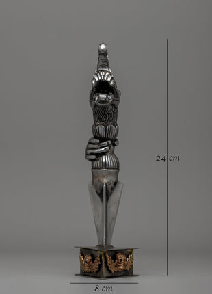Tibetan Phurba with Intricate Hand-Carved Details | Symbol of Spiritual Protection
