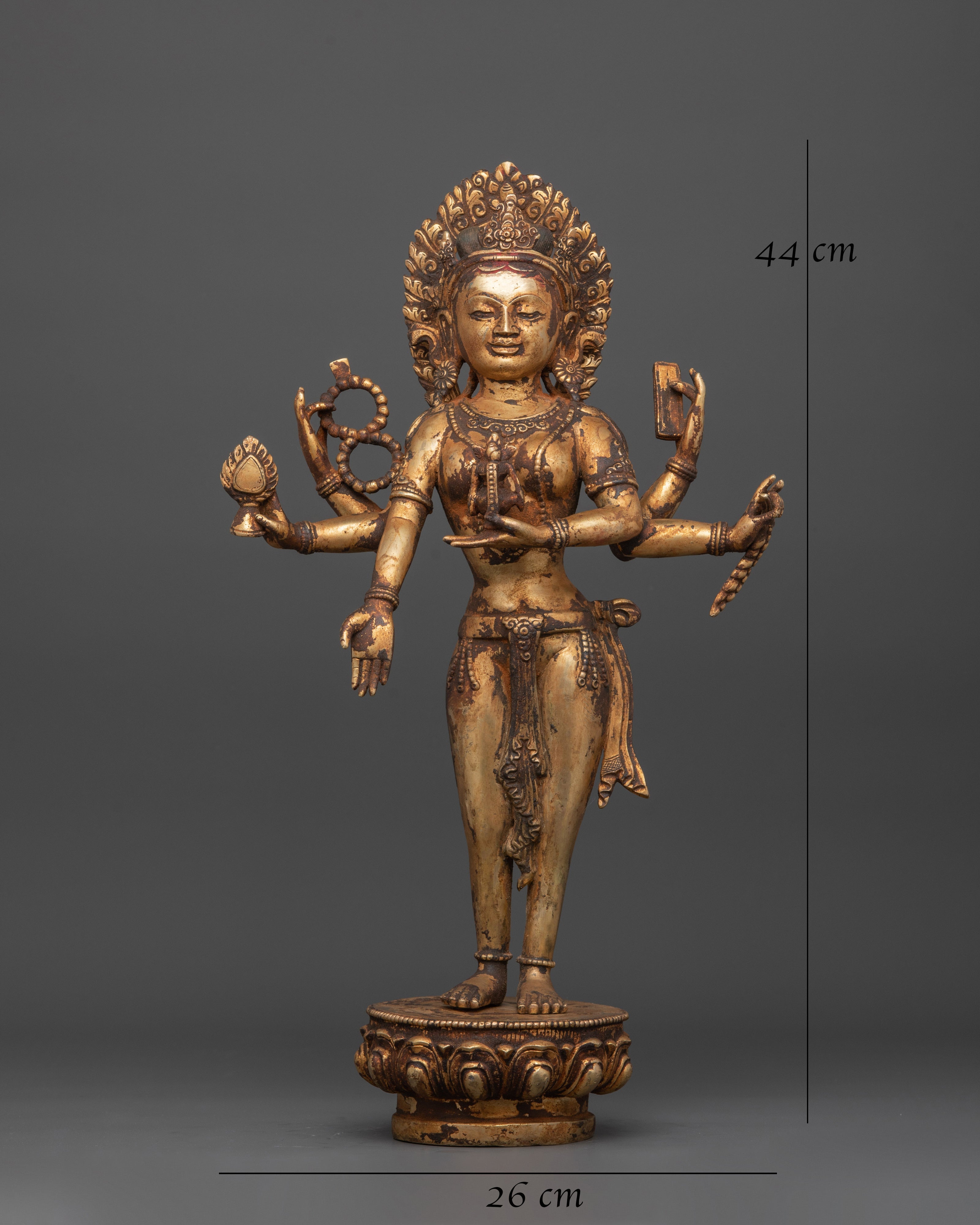 Vasudhara Wealth Goddess | Tibetan Statue of Abundance and Prosperity