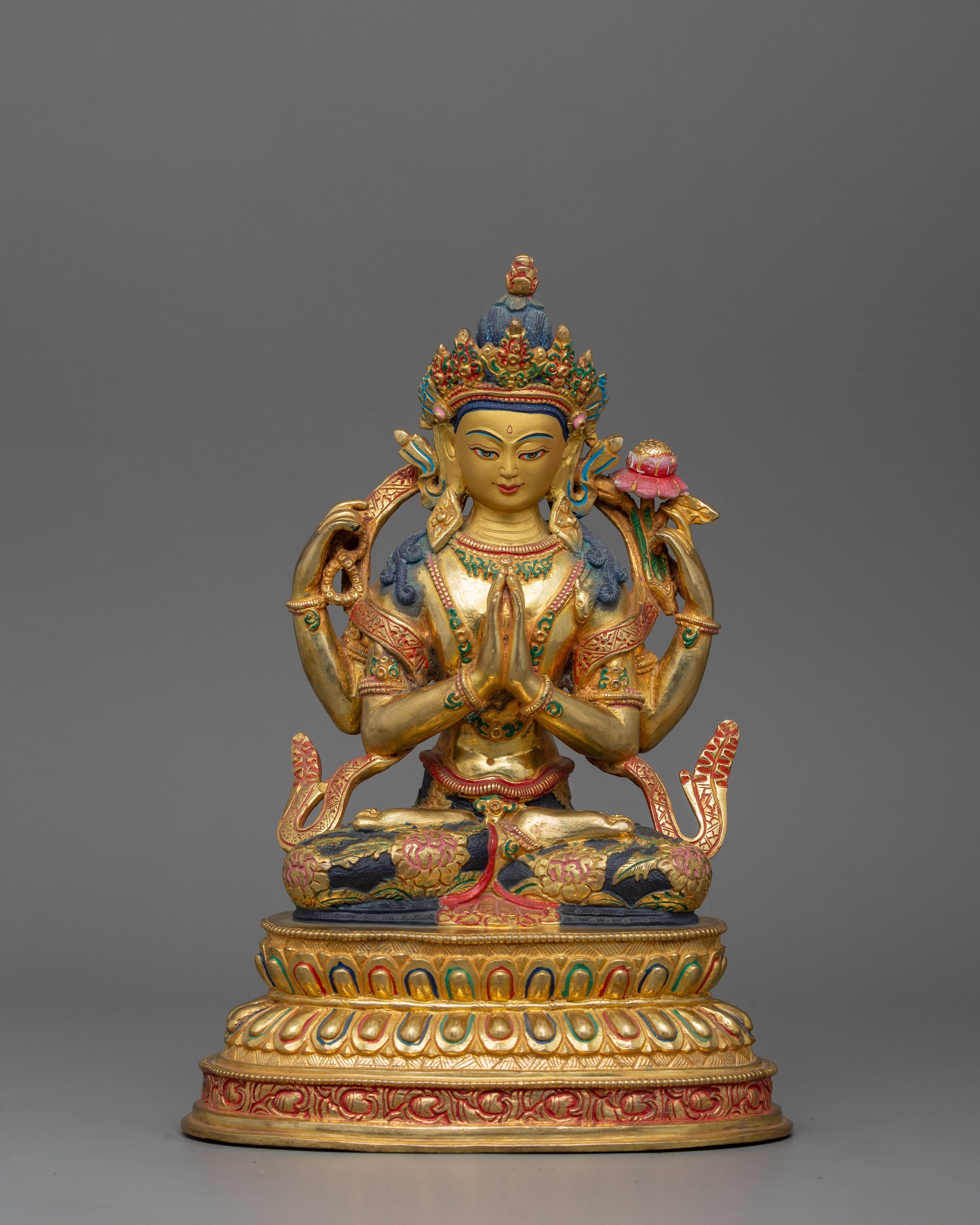 Four Armed Handcrafted Chenrezig