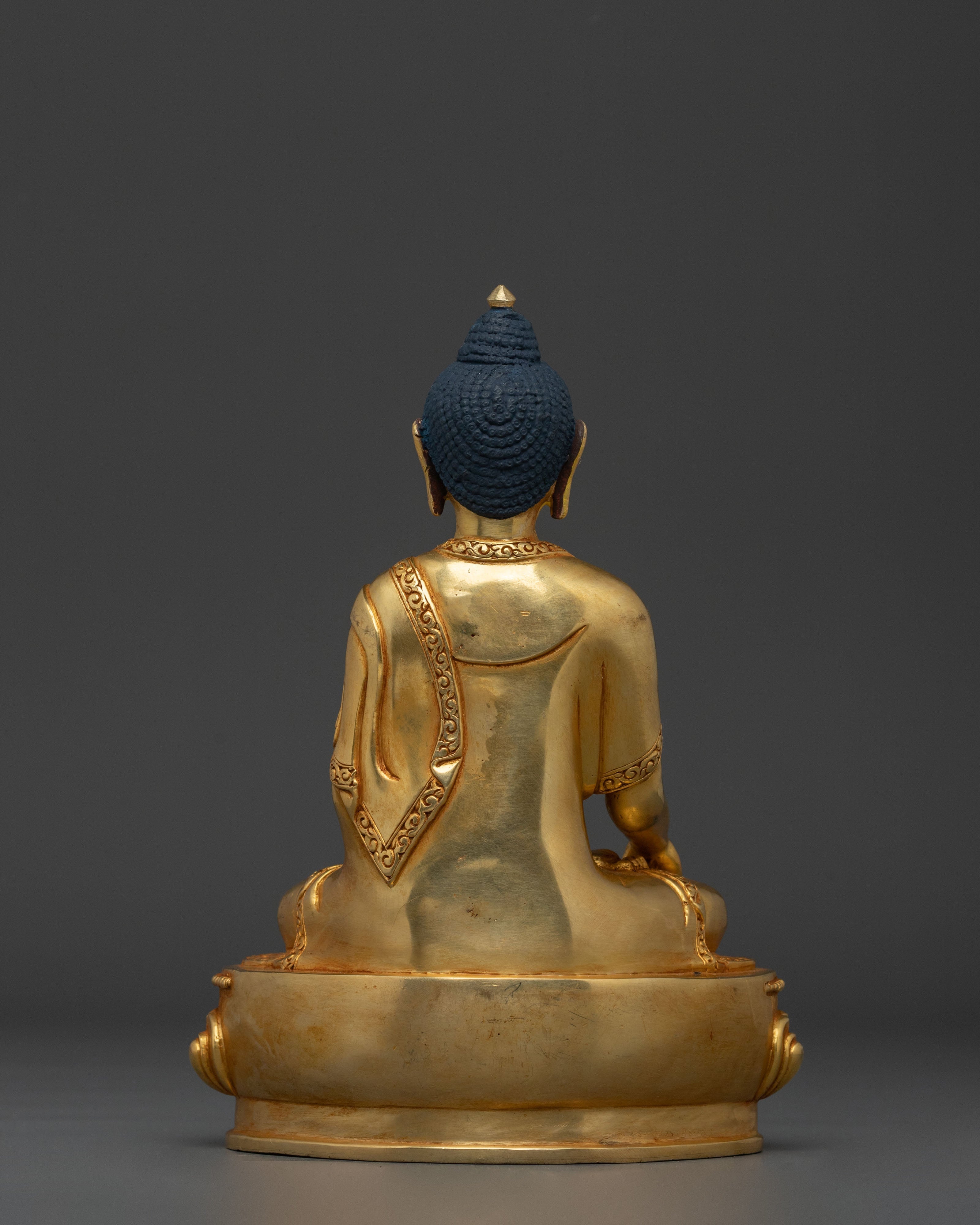 Traditional Shakyamuni Buddha Enlightened Statue | Sacred Buddhist Altar Figure