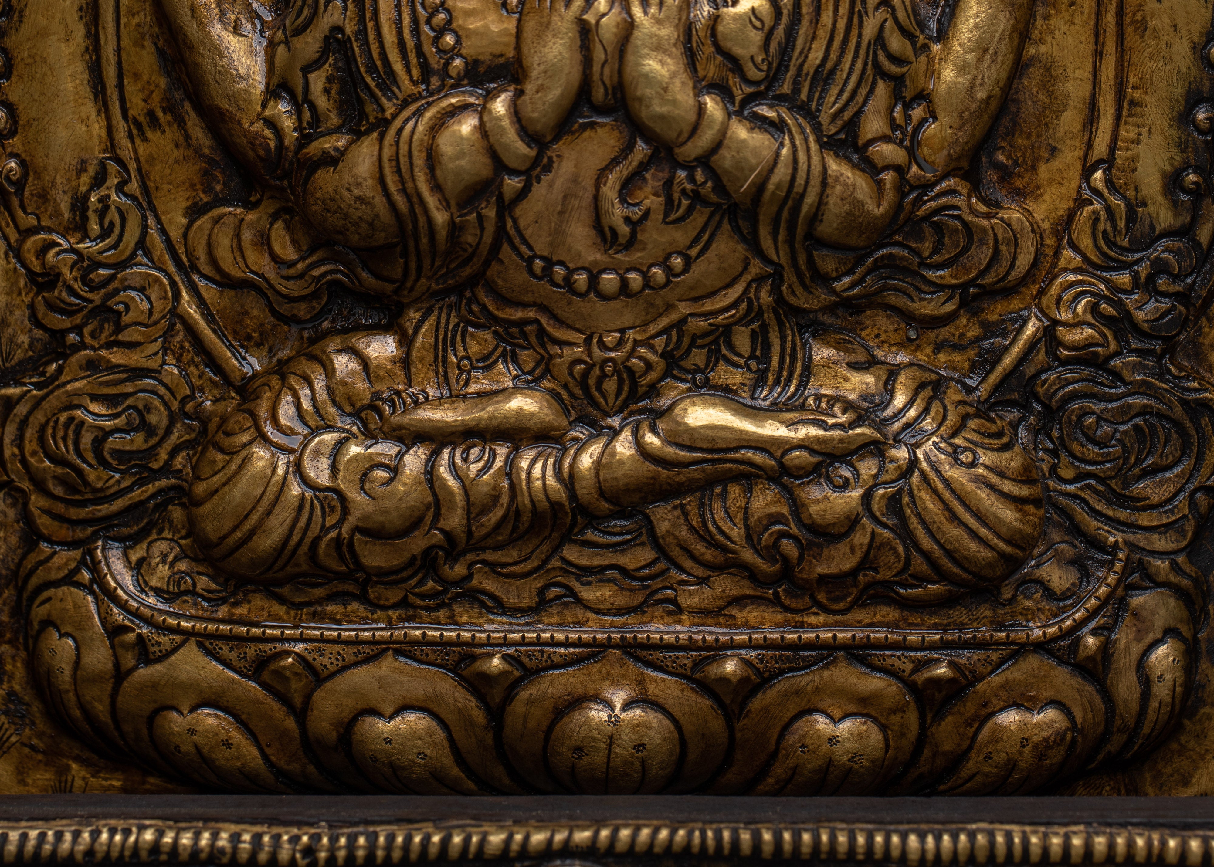 Chenrezig Brass Statue | The Bodhisattva of Compassion