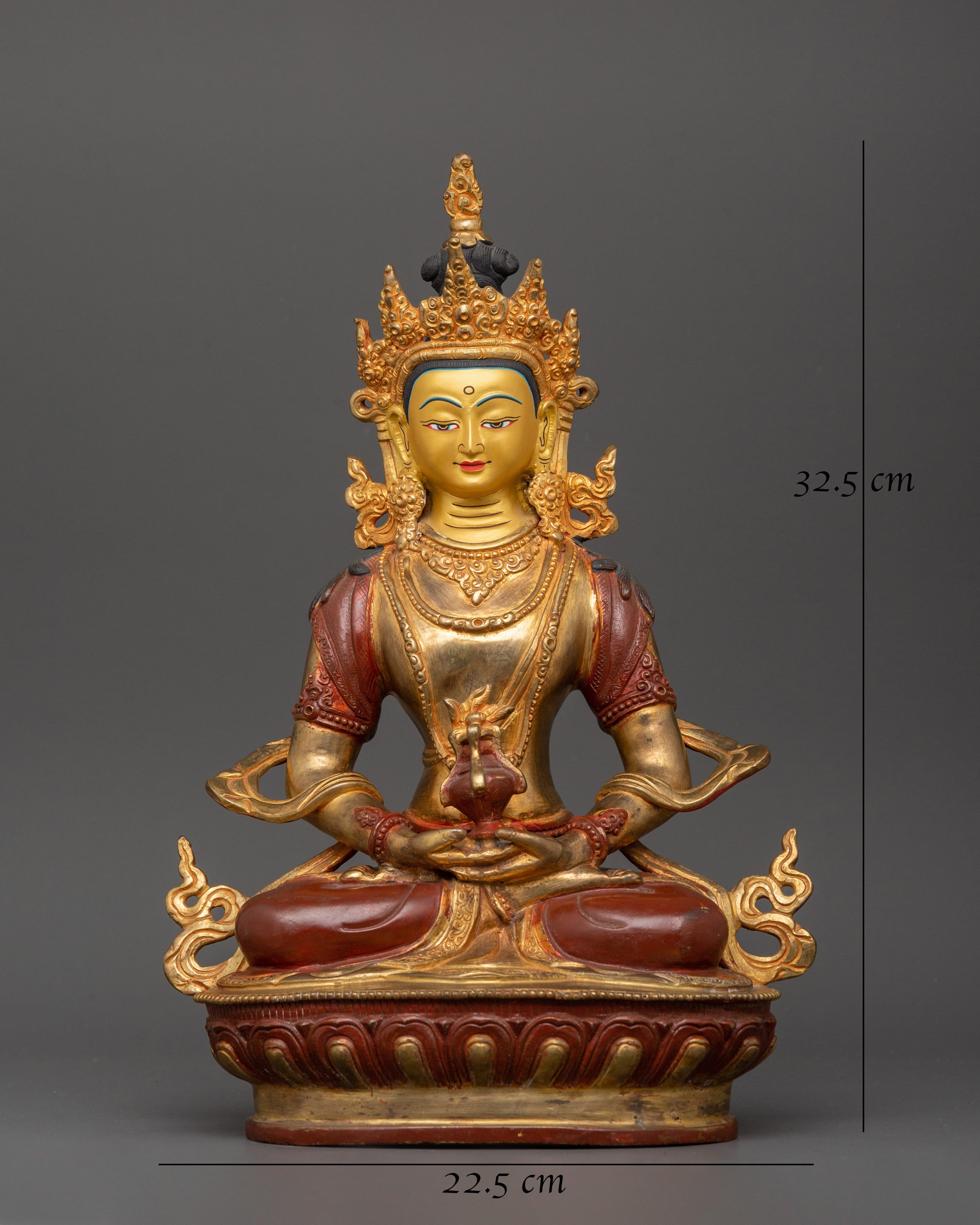 Bodhisattva Amitayus Statue | Himalayan Buddhist Artwork of Nepal