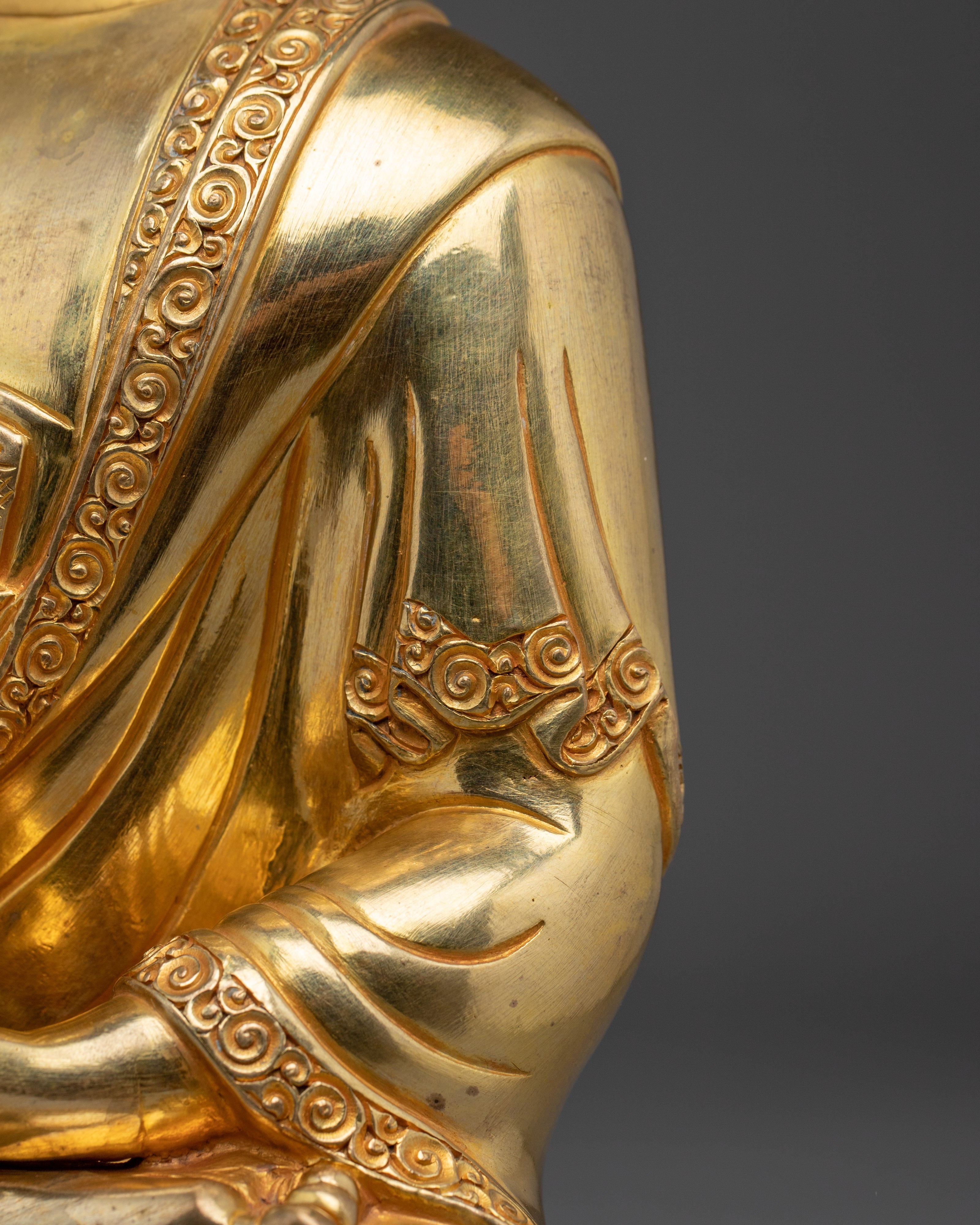 Amitabha Buddha Statue Gold Gilded | Symbol of Infinite Light and Compassion