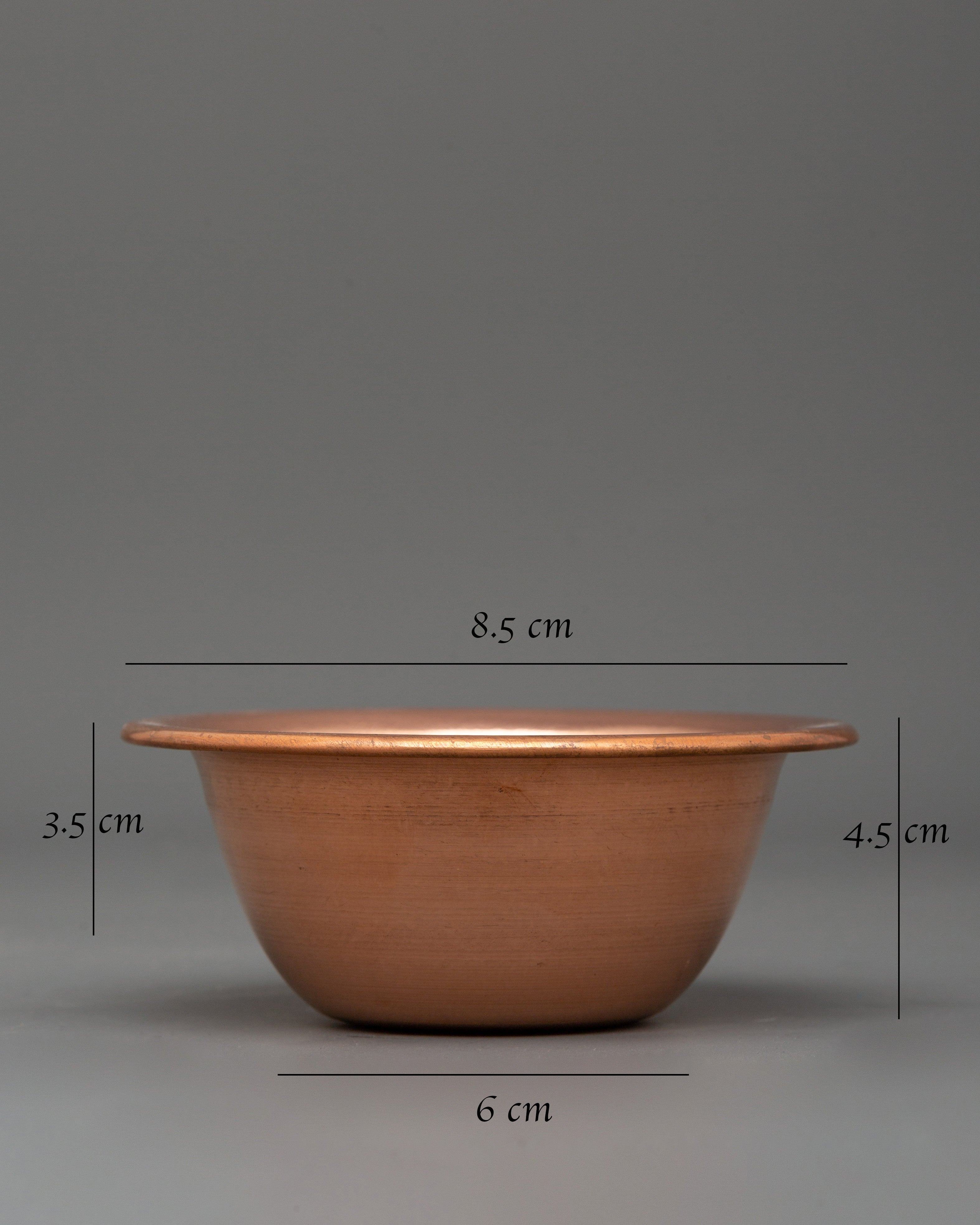 Copper Offering Water Bowls |  Ritual & Meditation
