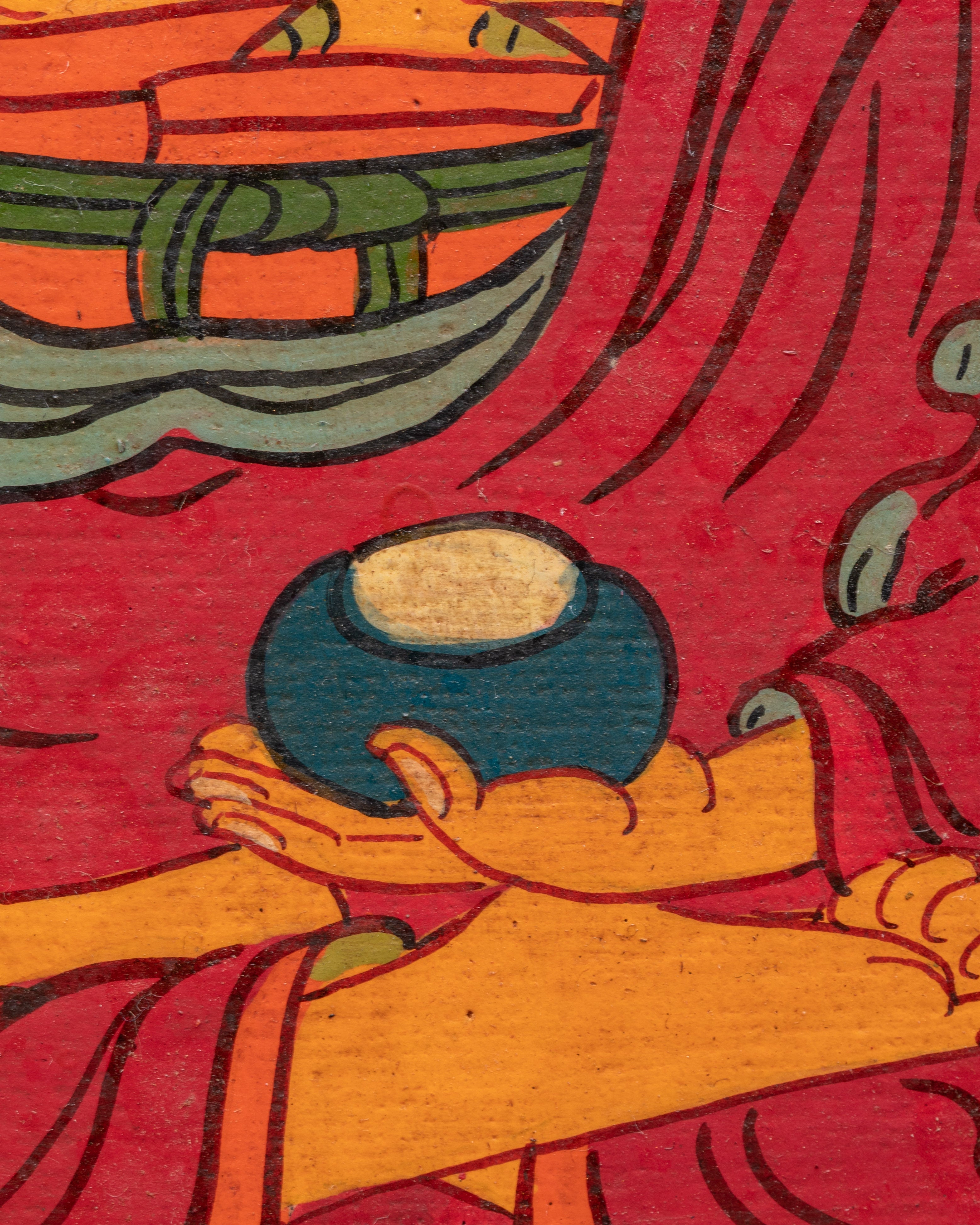 Tibetan Buddha Wooden Wall Hanging | Buddhist Art for Peace