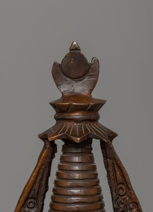 24cm Chorten Tibetan Stupa Artwork | Handcrafted Religious Craftsmanship