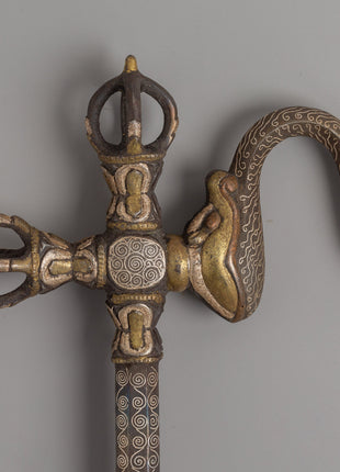 Tibetan Ritual Ankush | Ornate Ceremonial Hook with Intricate Detail