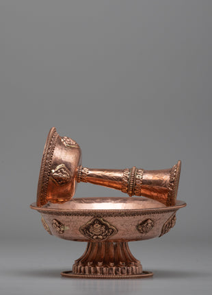 Traditional Buddhist Offering Serkyem | Handcrafted Sacred Tool for Spiritual Ceremonies